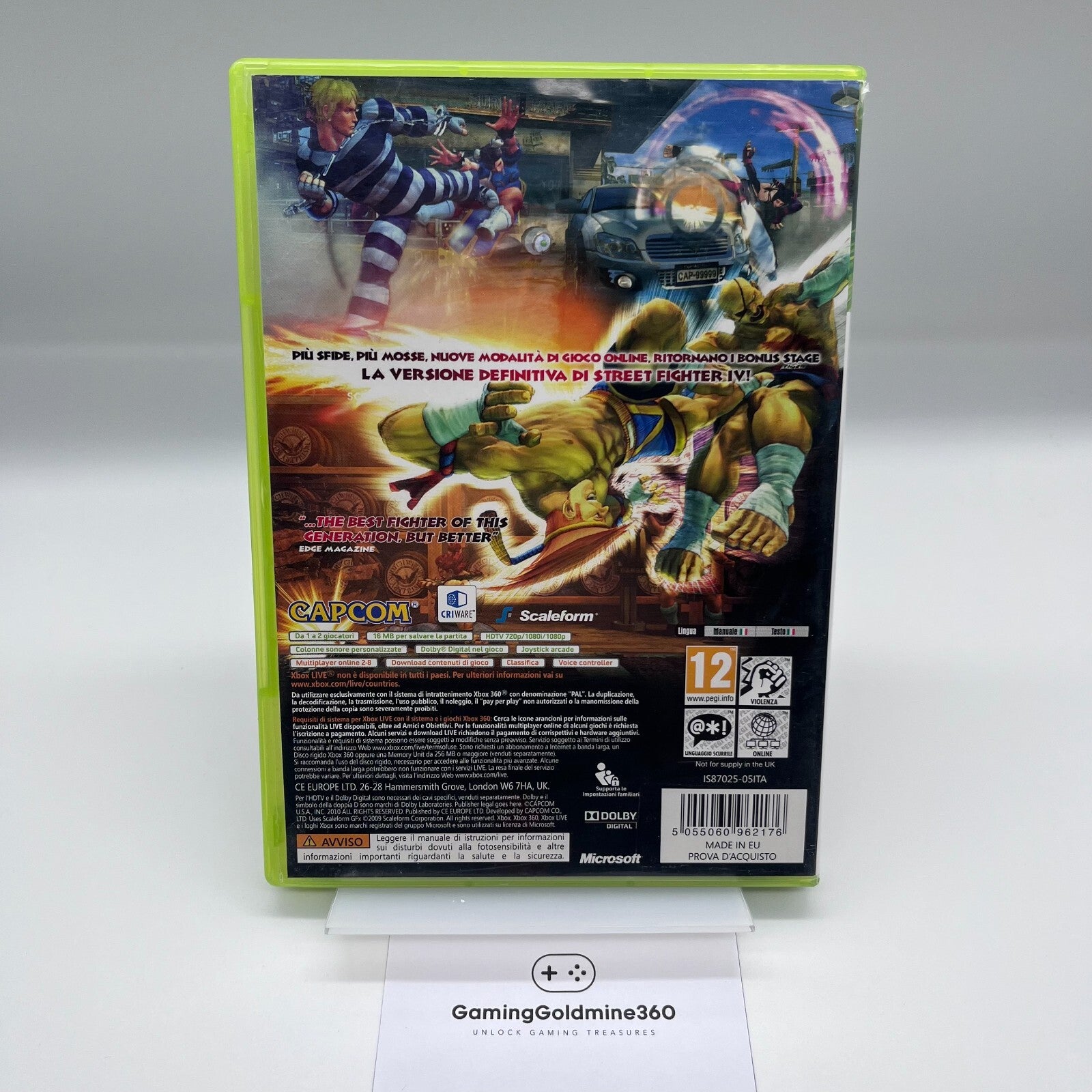Super Street Fighter IV 4 Xbox 360 PAL Italiano COMPLETO Capcom Microsoft Xbox36