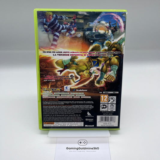 Super Street Fighter IV 4 Xbox 360 PAL Italiano COMPLETO Capcom Microsoft Xbox36