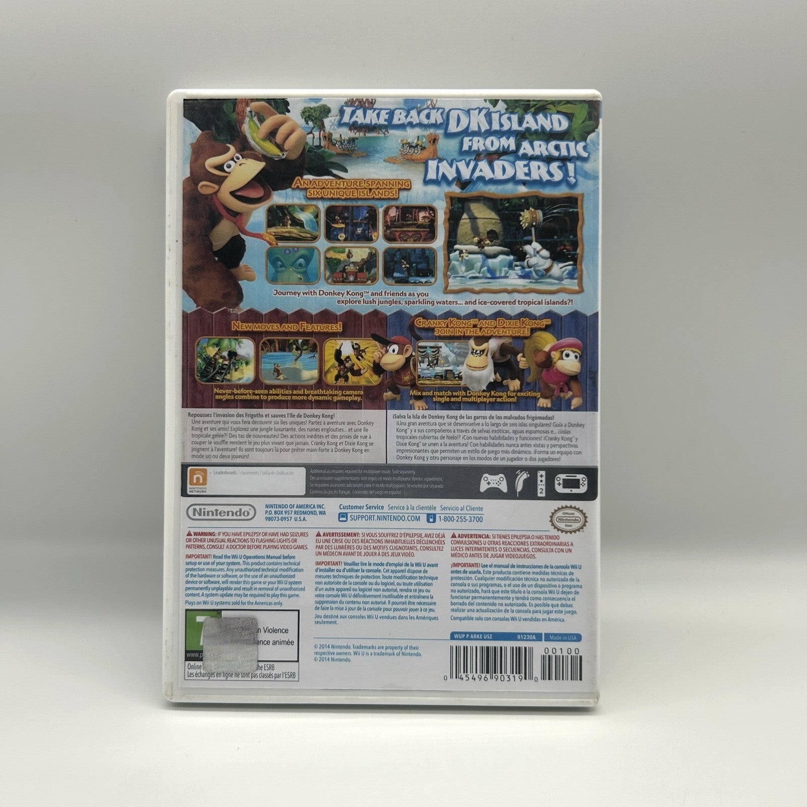 Donkey Kong Country Tropical Freeze Wii U PAL ITA Completo Nintendo Testato