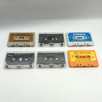 Lotto 6 Musicassette Anni 80 90 MC Mango Nomadi Ruggeri Compilation Italiane