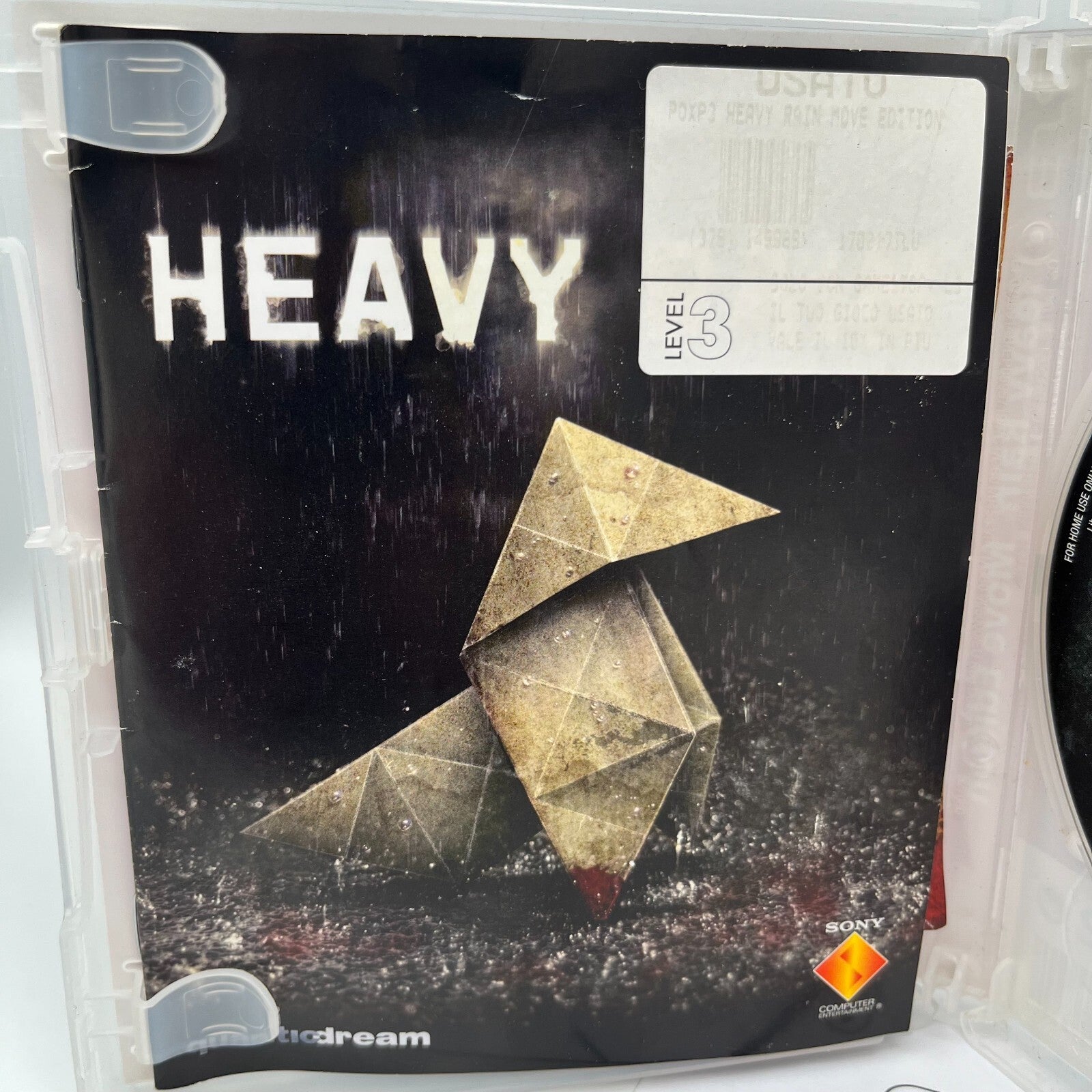 Heavy Rain PS3 Italiano Completo con Manuale PAL Sony PlayStation 3 PS Move Ed.