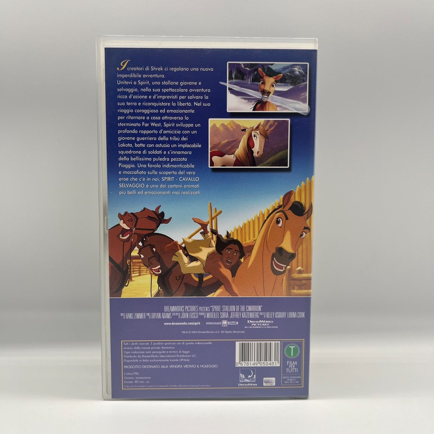 🎬 SPIRIT Cavallo Selvaggio VHS ITA DreamWorks – Edizione Originale Vintage Rara