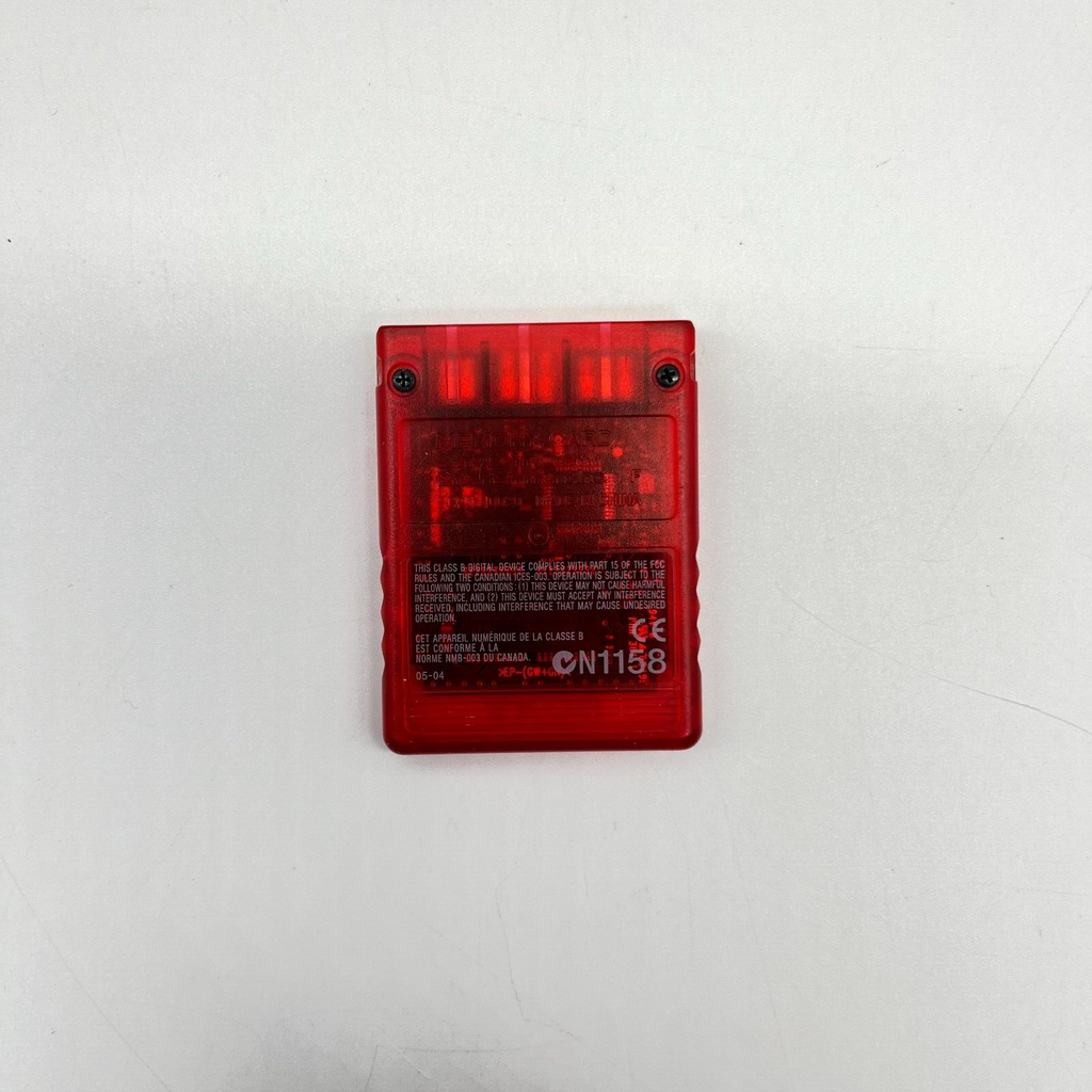 Memory Card PS2 8 MB ORIGINALE Sony PlayStation 2 Magic Gate ROSSA - COME NUOVA