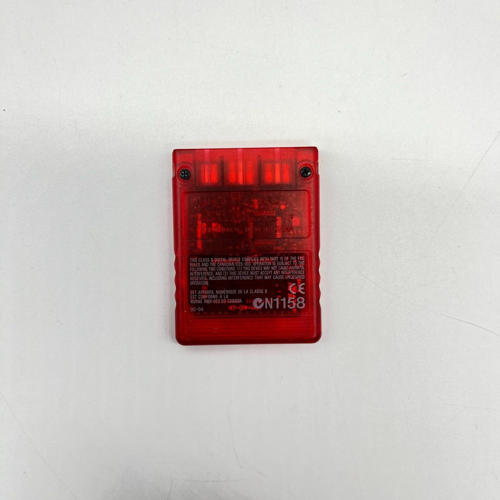 Memory Card PS2 8 MB ORIGINALE Sony PlayStation 2 Magic Gate ROSSA - COME NUOVA