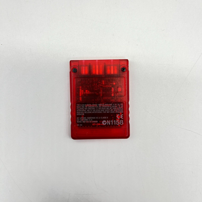 Memory Card PS2 8 MB ORIGINALE Sony PlayStation 2 Magic Gate ROSSA - COME NUOVA