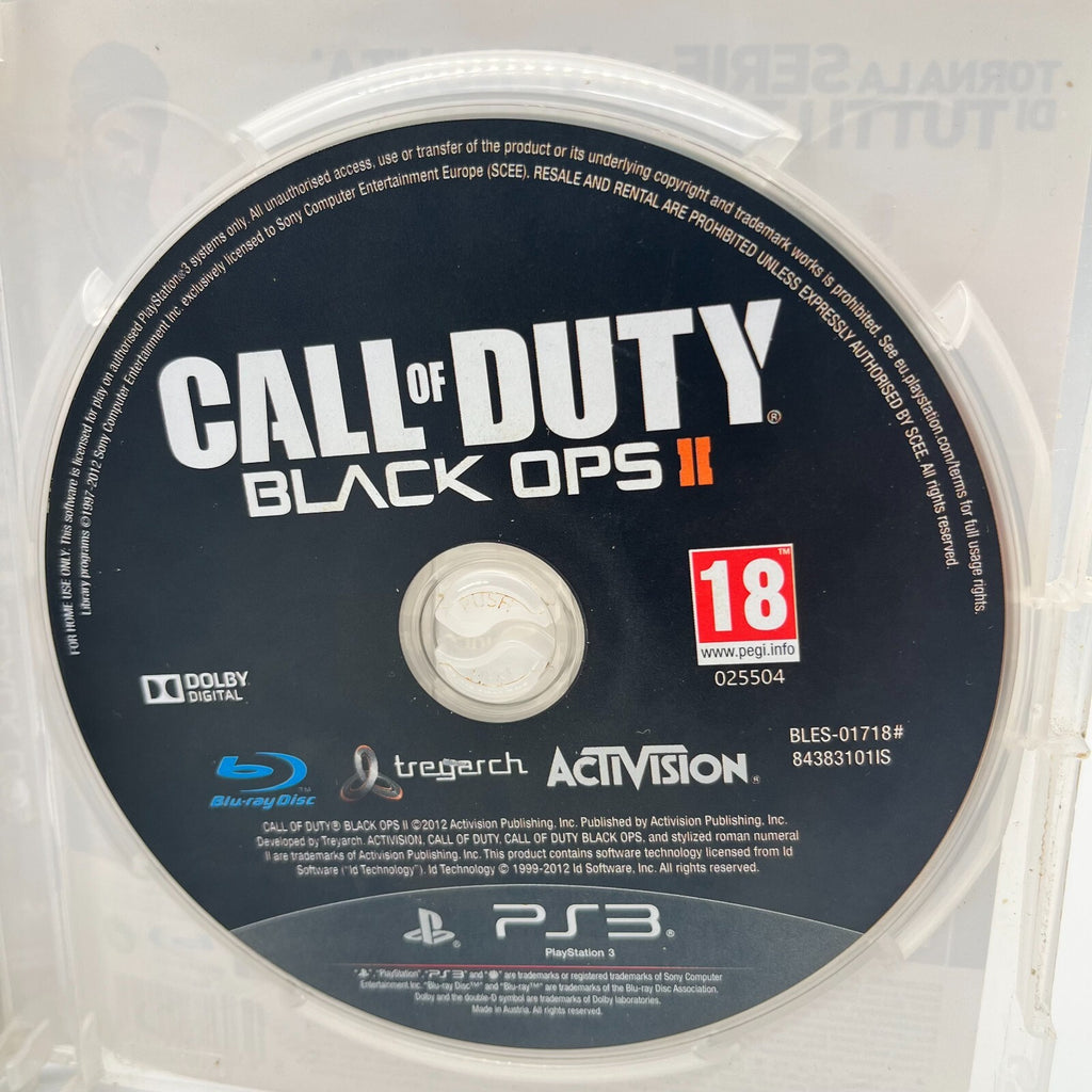 Call of Duty BLACK OPS + II 2 PS3 Italiano Completi PAL Sony PlayStation 3 OTTIM
