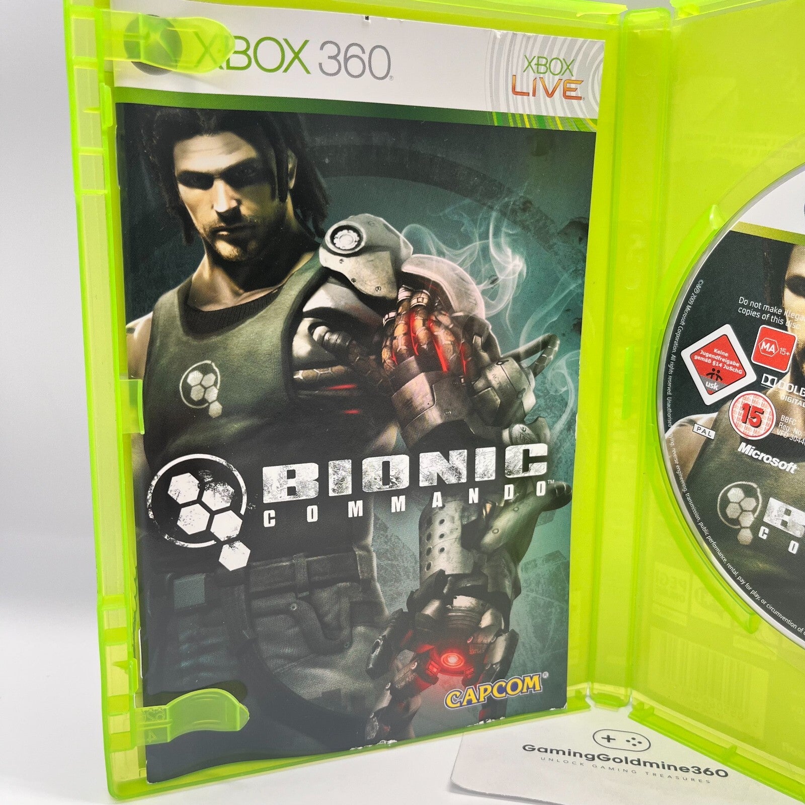 Bionic Commando Xbox 360 Italiano Completo con Manuale Capcom Microsoft OTTIMO