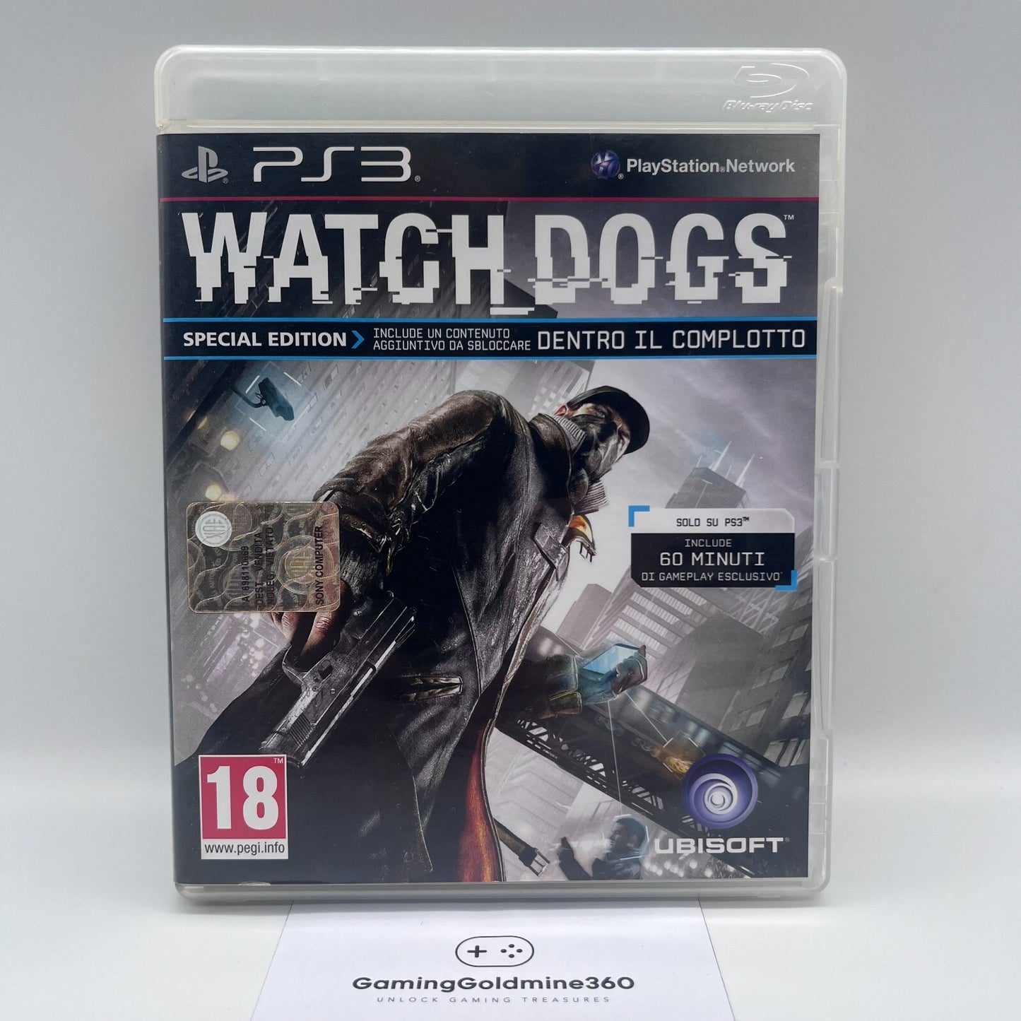 WATCH DOGS PS3 Italiano PAL Completo con Libretto Ubisoft Sony PlayStation 3 NEW