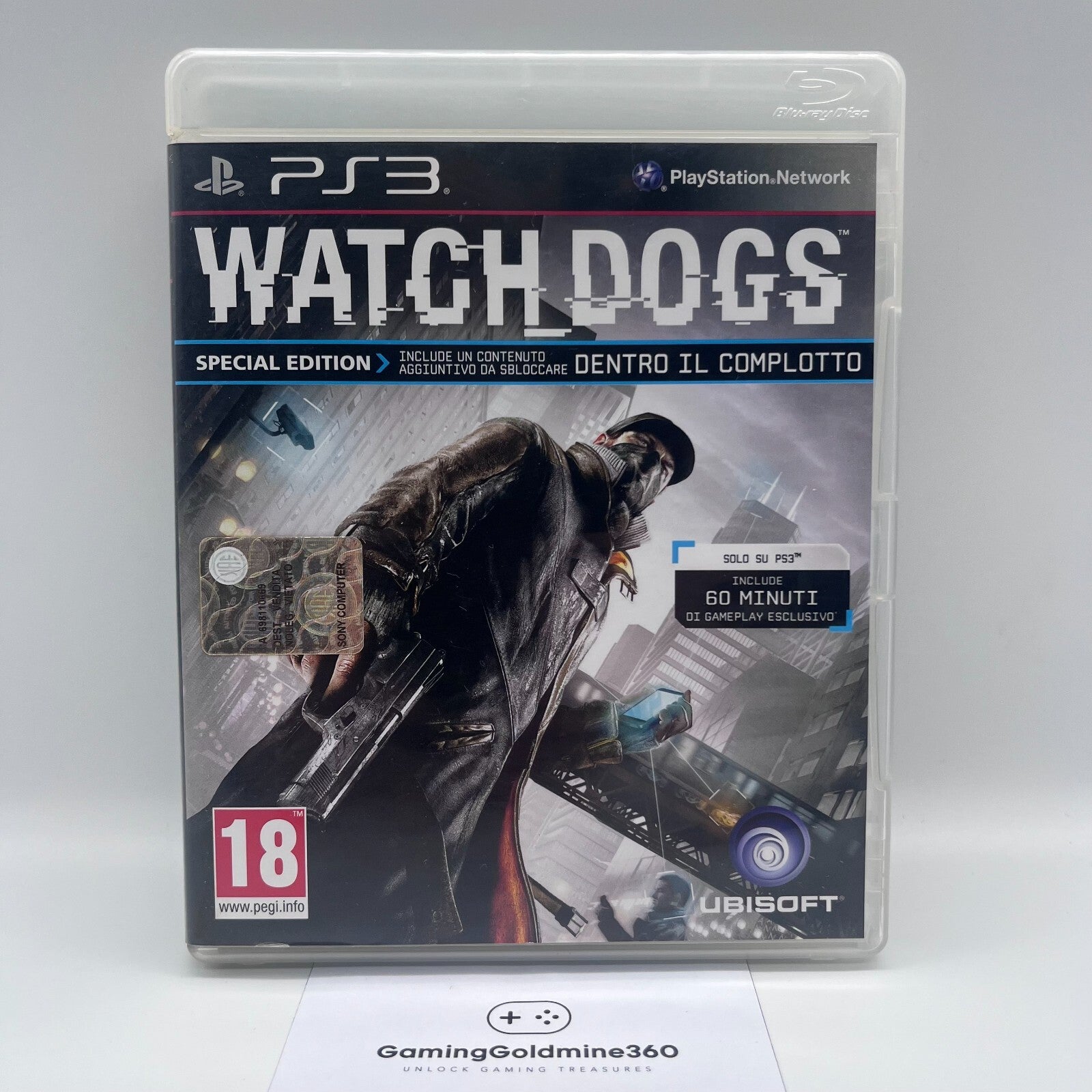 WATCH DOGS PS3 Italiano PAL Completo con Libretto Ubisoft Sony PlayStation 3 NEW