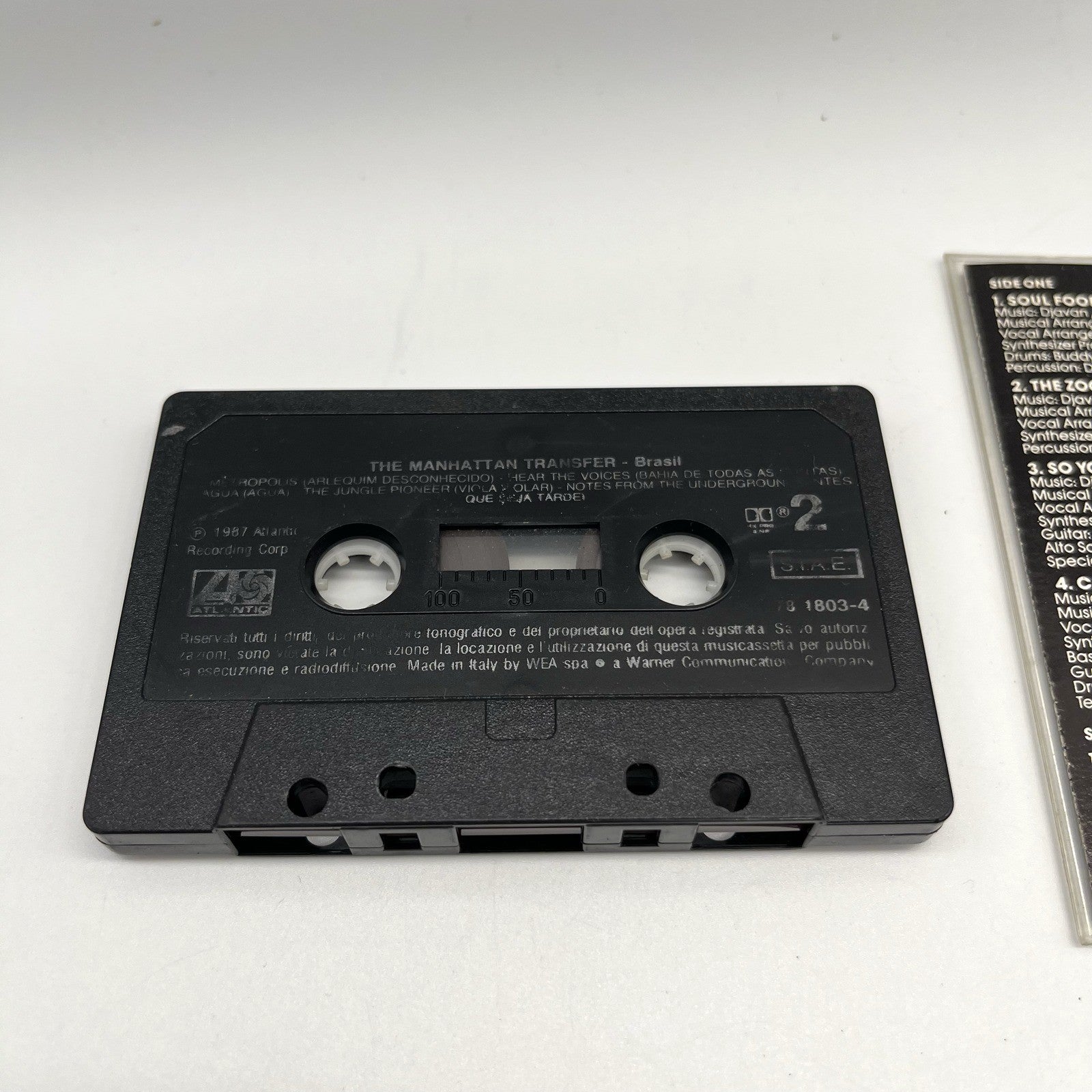The Manhattan Transfer Brasil Musicassetta MC Atlantic 1987 Jazz Vocal Testata