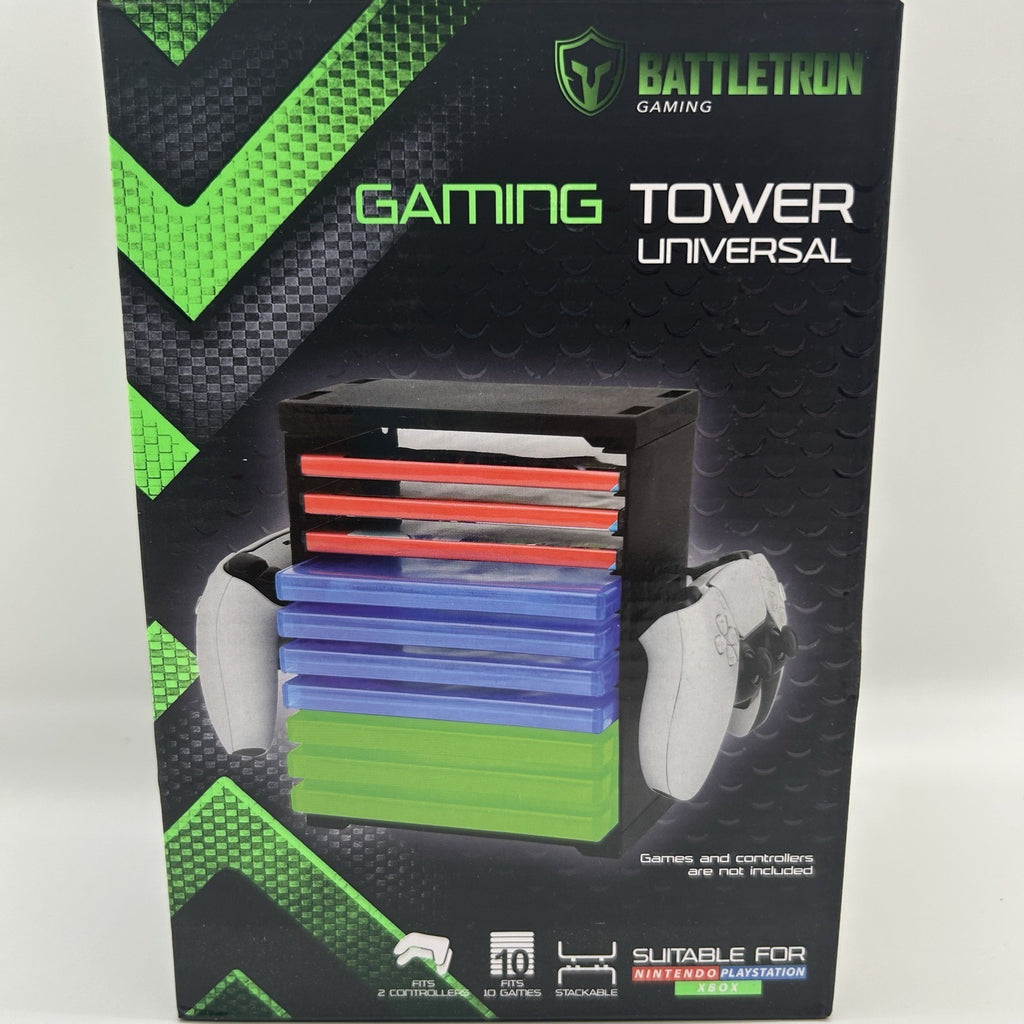 Battletron Gaming Tower Universale Porta 10 Giochi + 2 Controller Nuovo Box