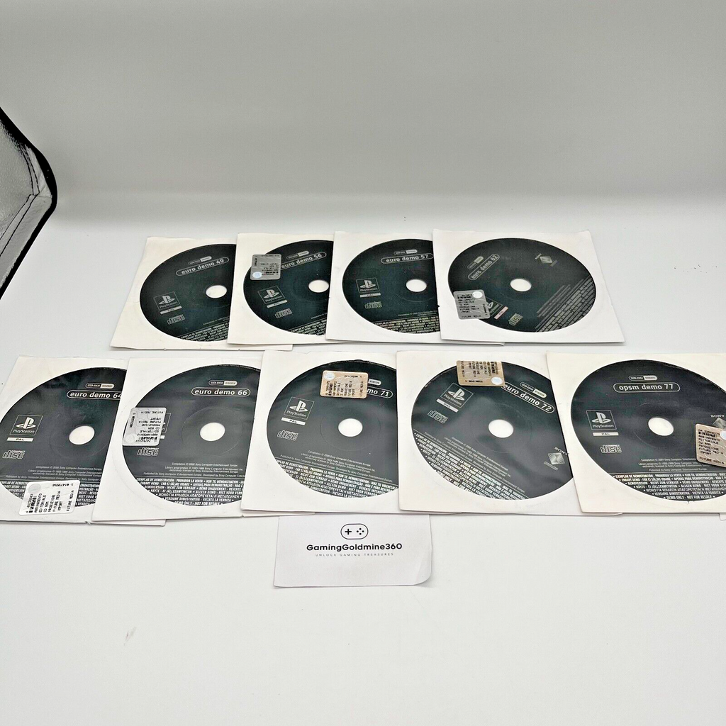 PlayStation Euro Demo 49, 56, 57, 61, 64, 66, 71, 72, 77 Anni 2000 PS CD Giochi