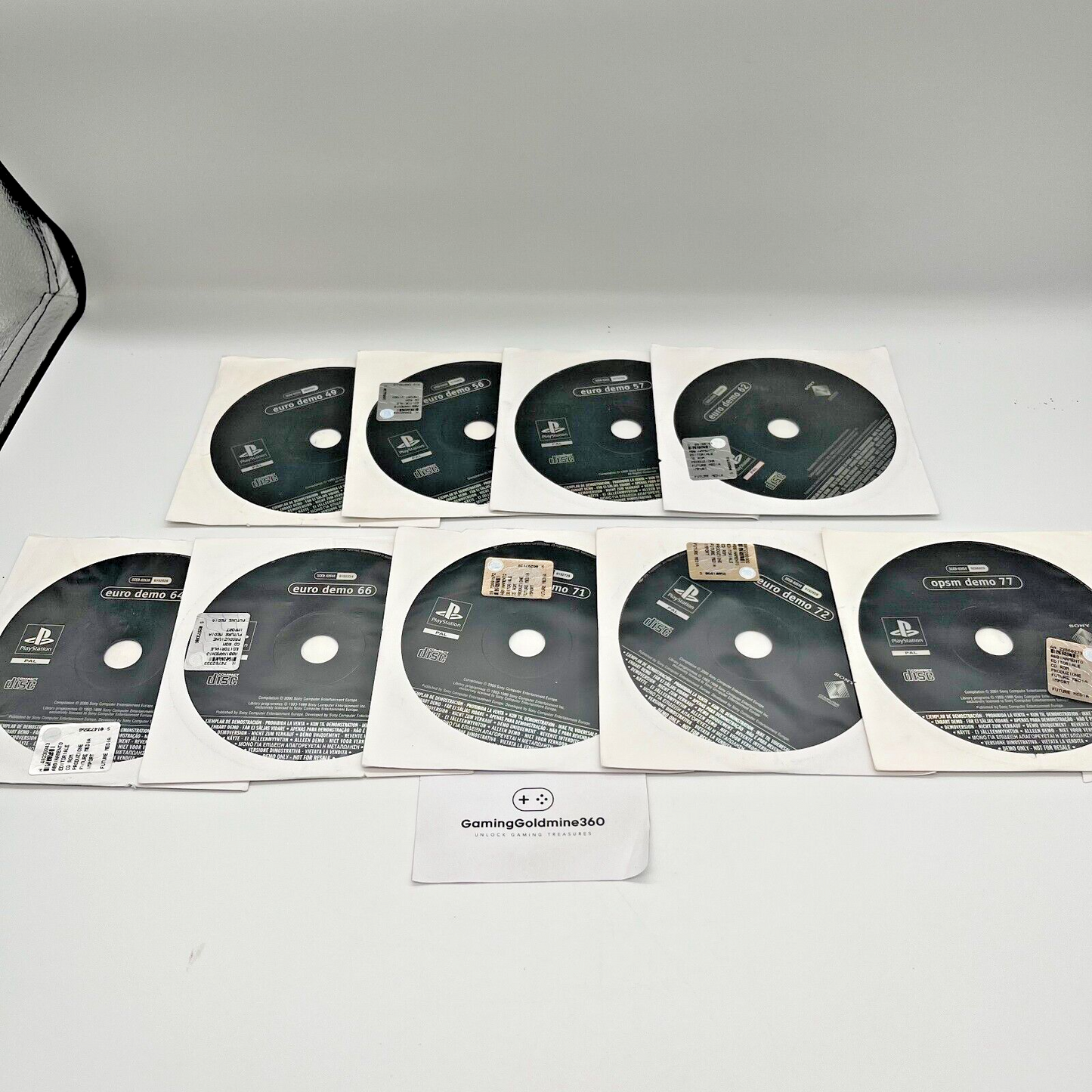 PlayStation Euro Demo 49, 56, 57, 61, 64, 66, 71, 72, 77 Anni 2000 PS CD Giochi