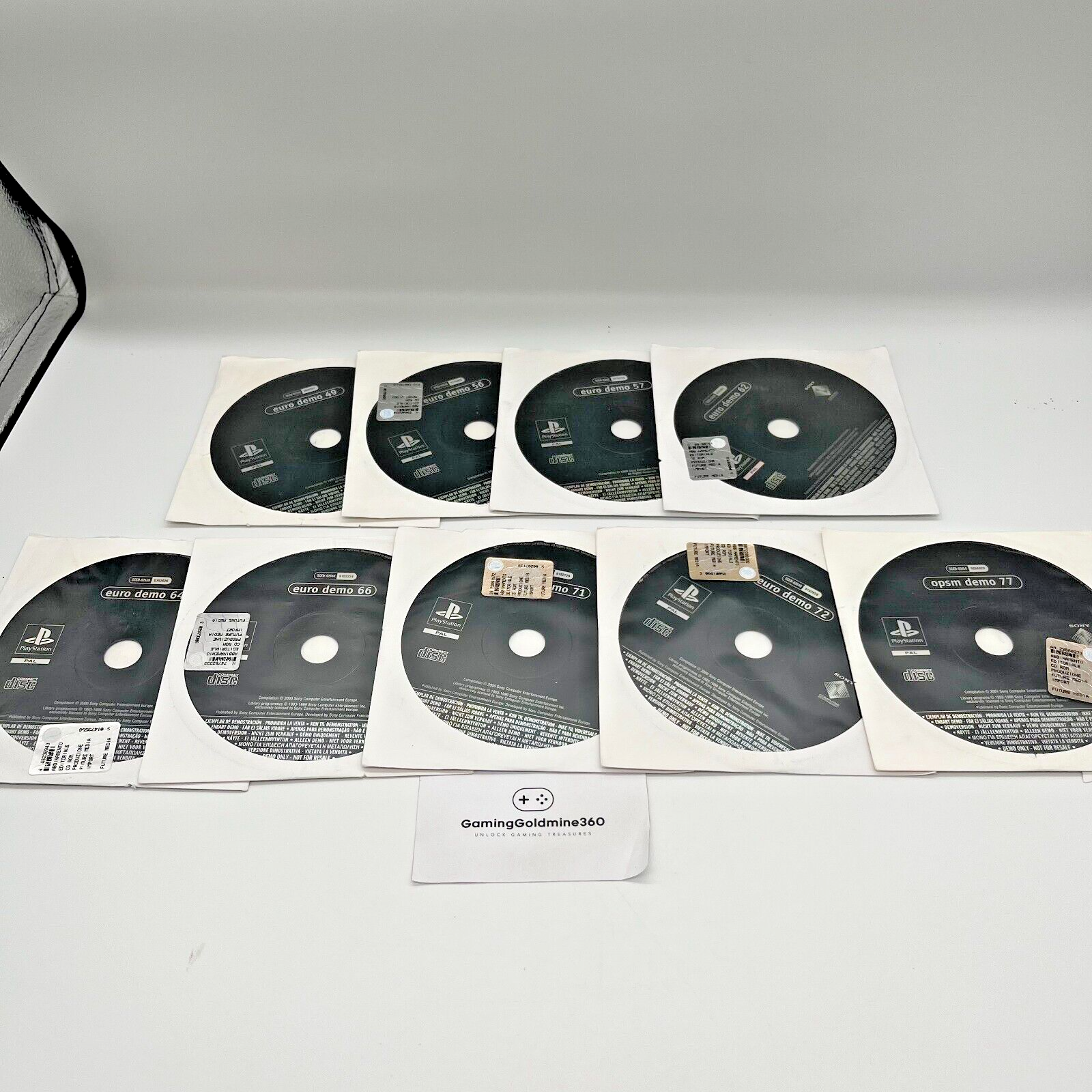 PlayStation Euro Demo 49, 56, 57, 61, 64, 66, 71, 72, 77 Anni 2000 PS CD Giochi