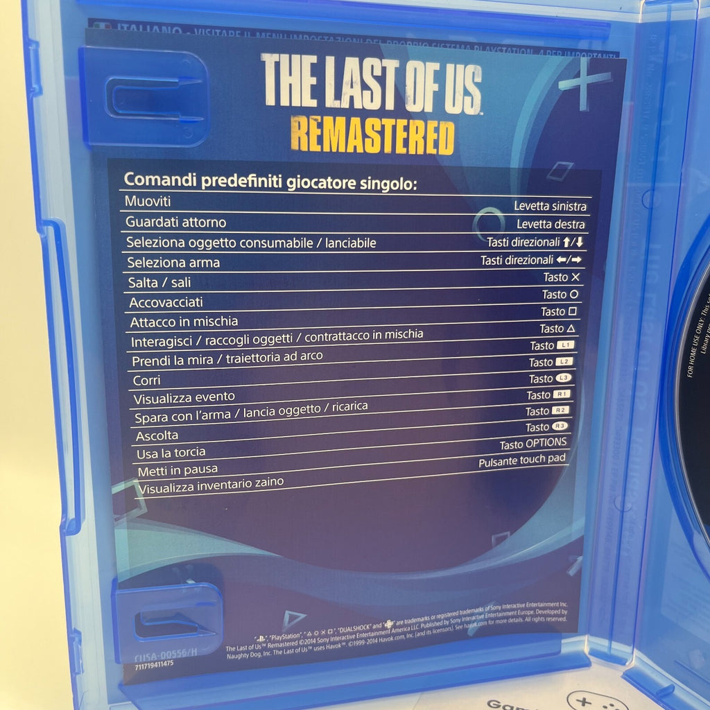 The Last of Us Remastered PS4 Italiano Completo NaughtyDog Sony PlayStation 4