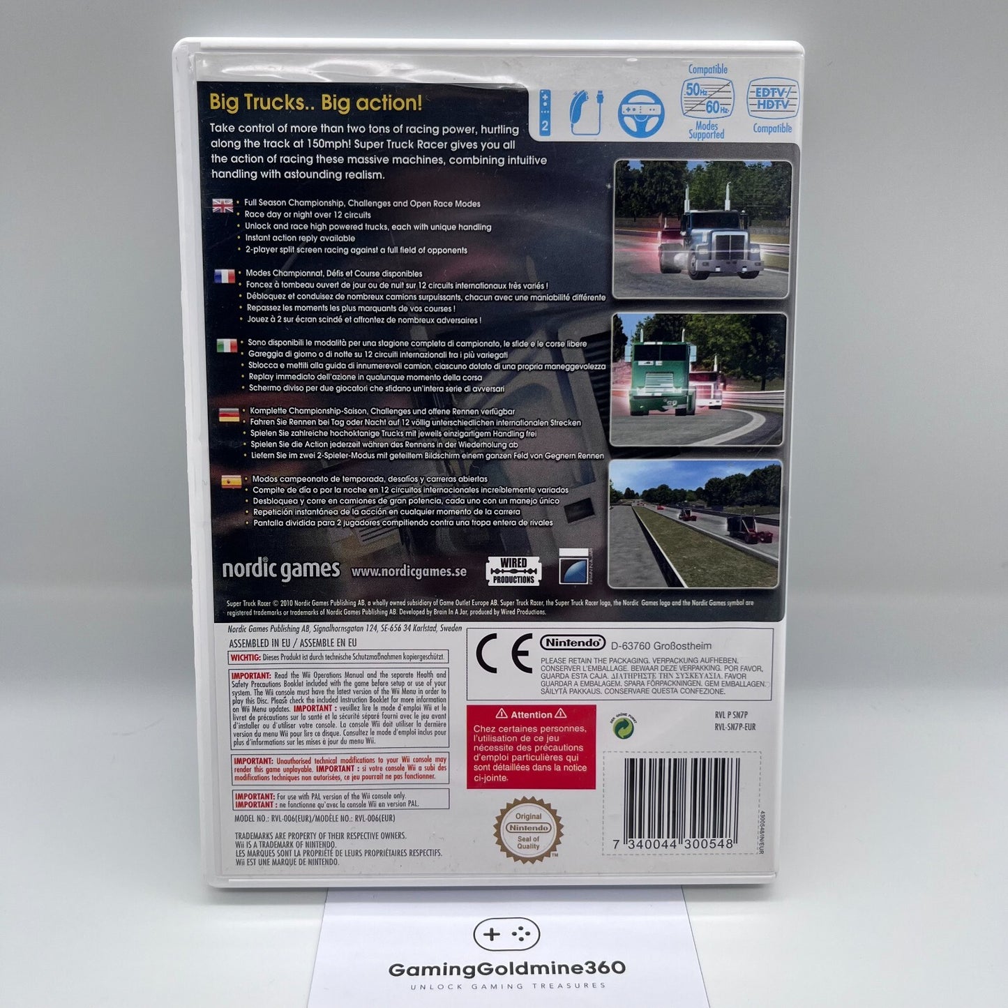 Super Truck Racer Nintendo Wii Italiano PAL Completo con Manuale COME NUOVO
