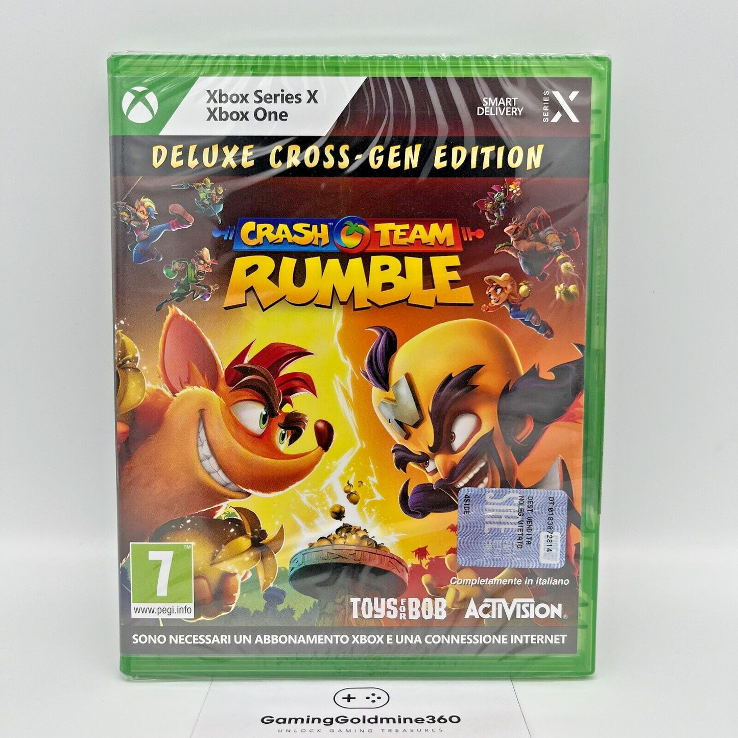 CRASH TEAM RUMBLE Deluxe Cross-Gen Edition XBOX One / Series X NUOVO SIGILLATO