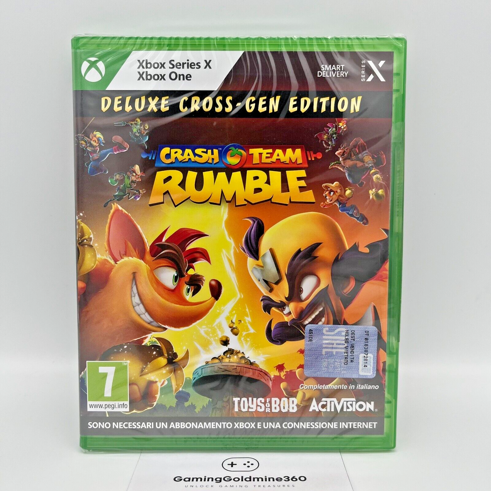CRASH TEAM RUMBLE Deluxe Cross-Gen Edition XBOX One / Series X NUOVO SIGILLATO