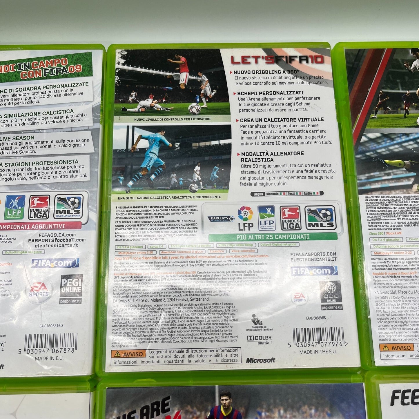 FIFA 08+09+10+11+12+13+14+15 Xbox 360 Collection Bundle 8 GIOCHI PAL OTTIMI
