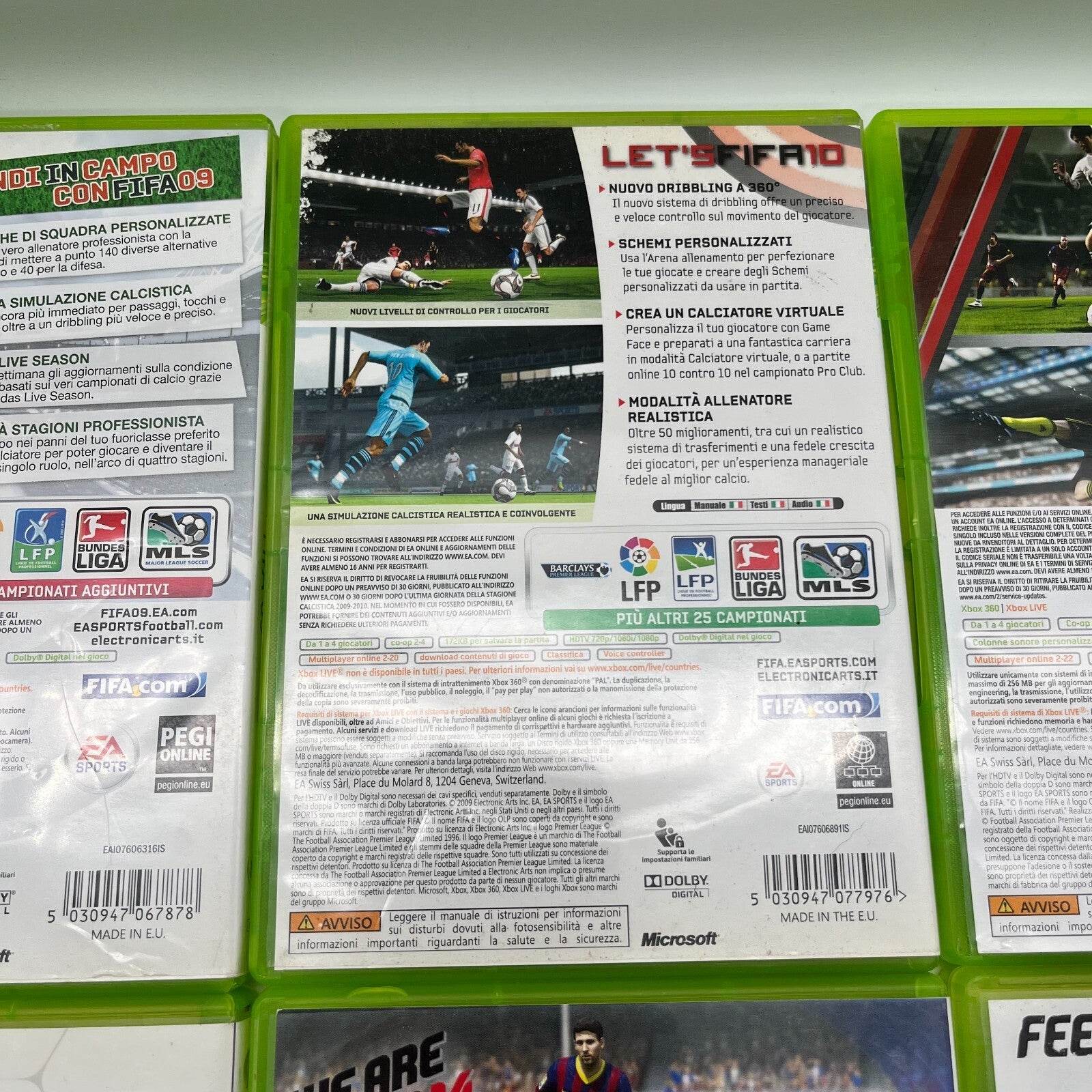 FIFA 08+09+10+11+12+13+14+15 Xbox 360 Collection Bundle 8 GIOCHI PAL OTTIMI