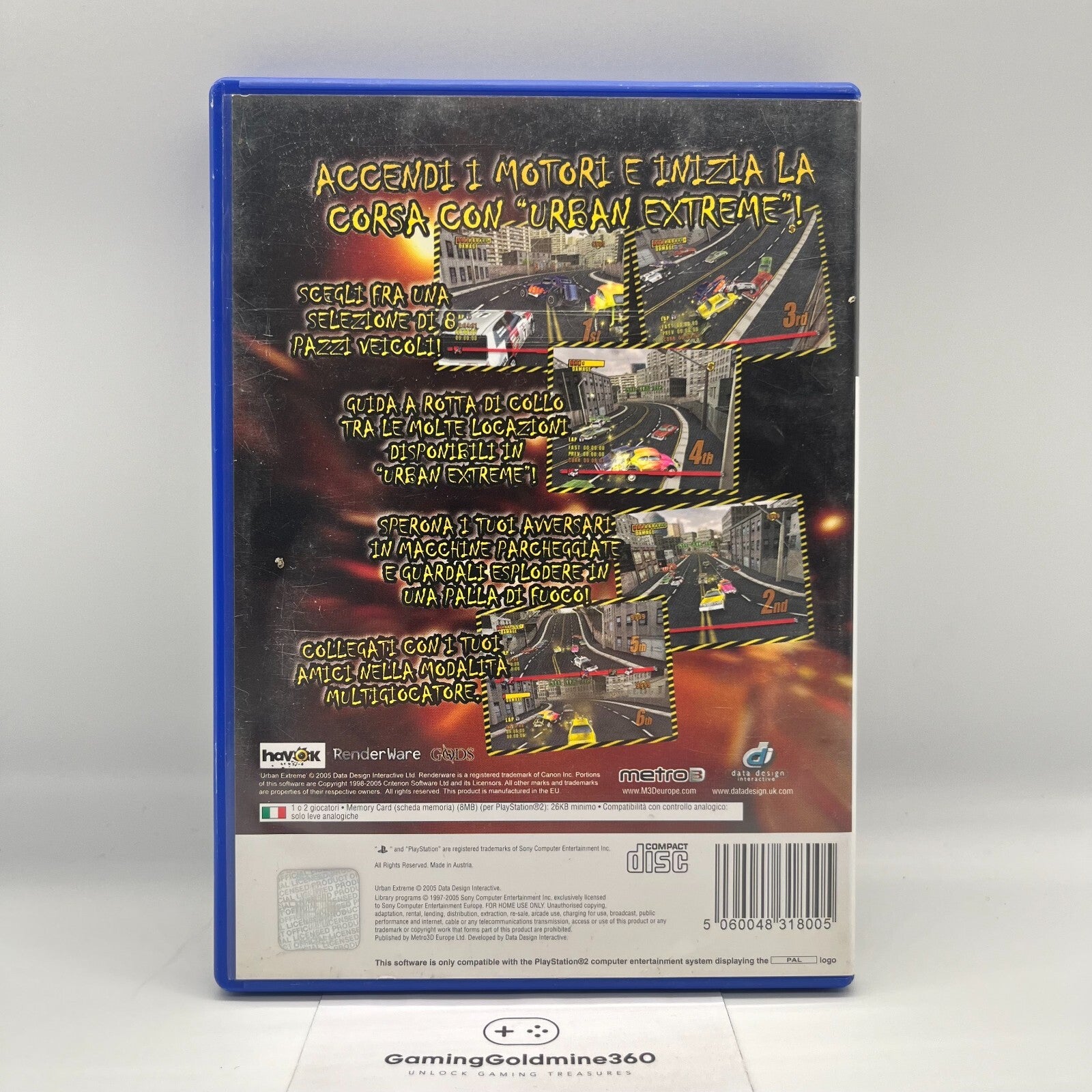 Urban Extreme PS2 Italiano Completo con Manuale M3 Sony PlayStation 2 COME NUOVO
