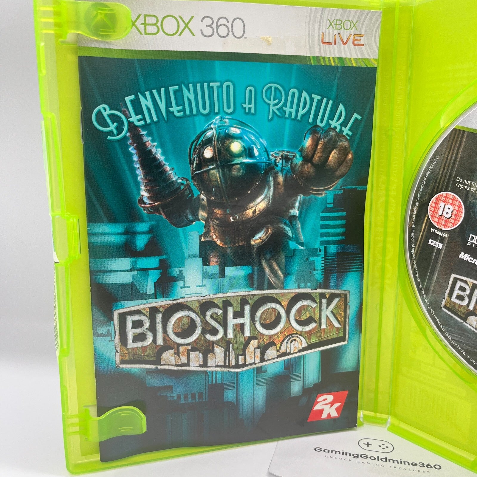 BioShock + BioShock 2 Xbox 360 ITALIANO Completi con Manuale COME NUOVI 2K Games