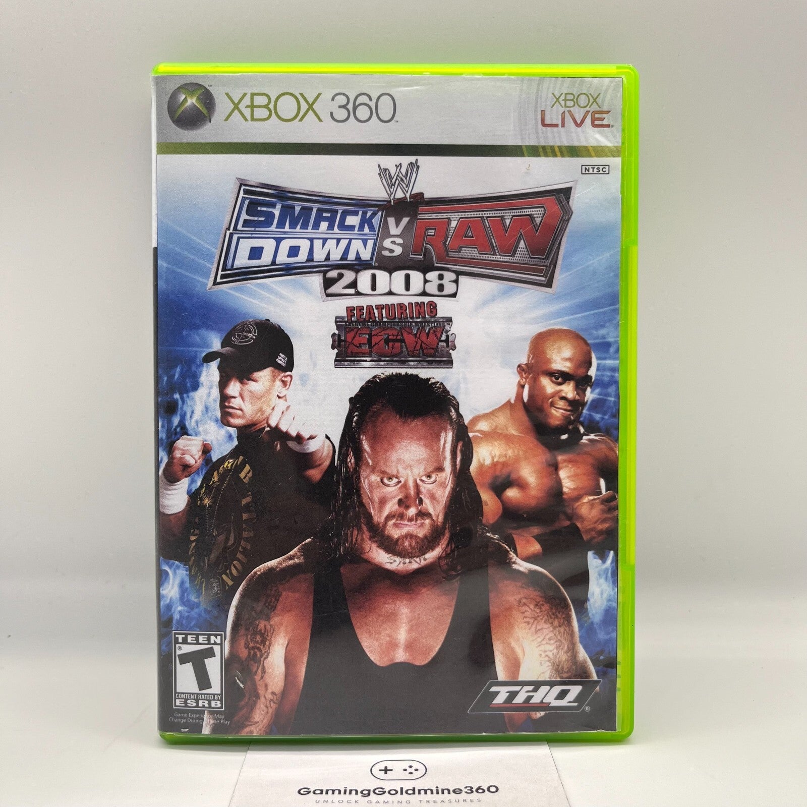 WWE Smackdown vs Raw 2007 + 2008 (cover reprint) Xbox 360 Italiano Completi PAL
