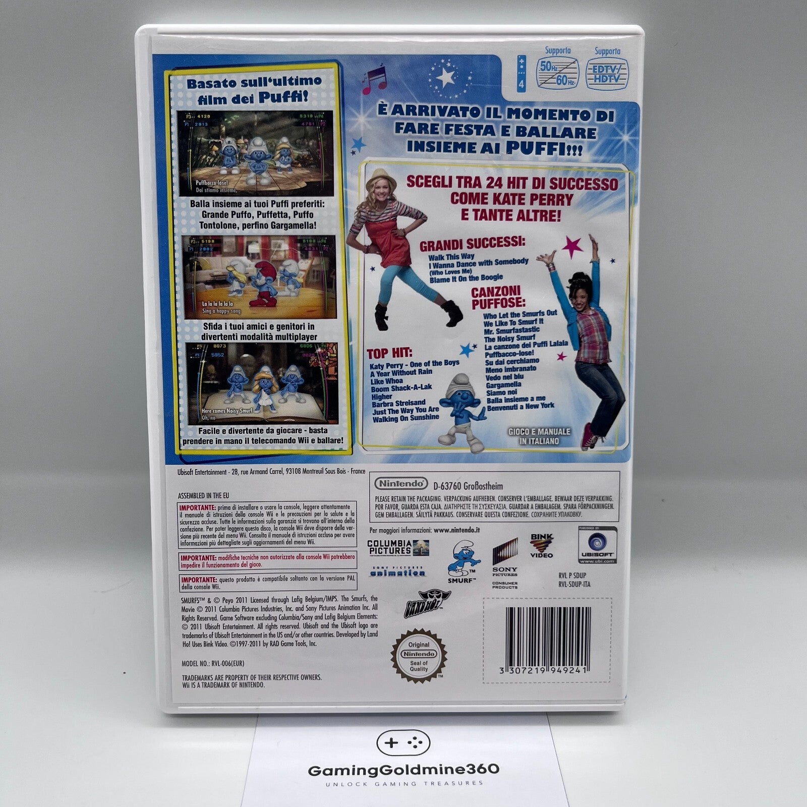 I PUFFI Dance Party Nintendo Wii Italiano PAL Completo con Manuale COME NUOVO