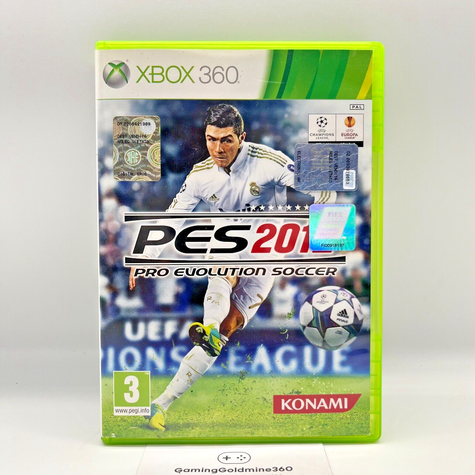 PES 2012 Pro Evolution Soccer XBOX 360 Italiano Completo Manuale EA Microsoft