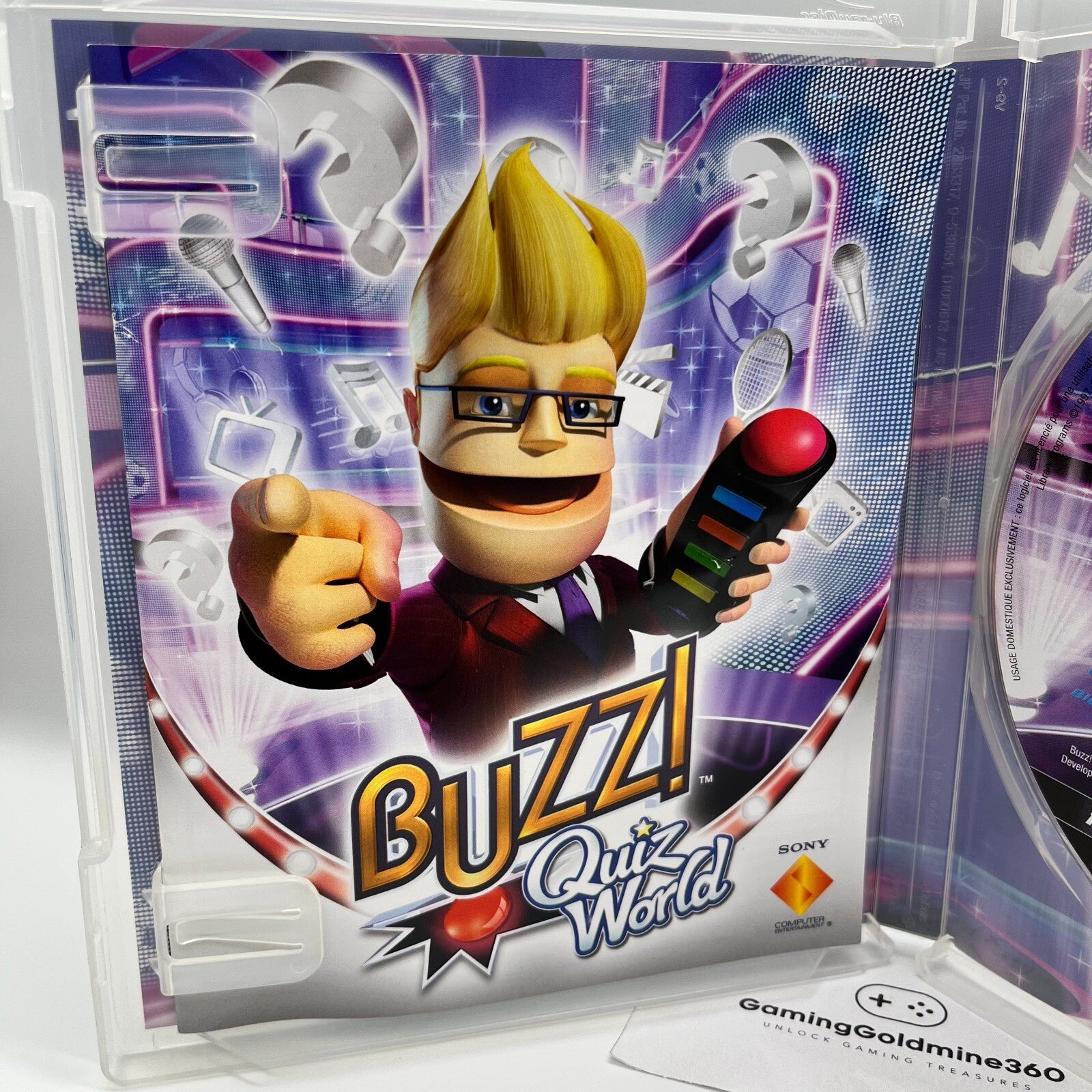 BUZZ ! QUIZ TV PS3 Completo + 4 Controller Sony PlayStation 3 SENZA PENNETTA USB