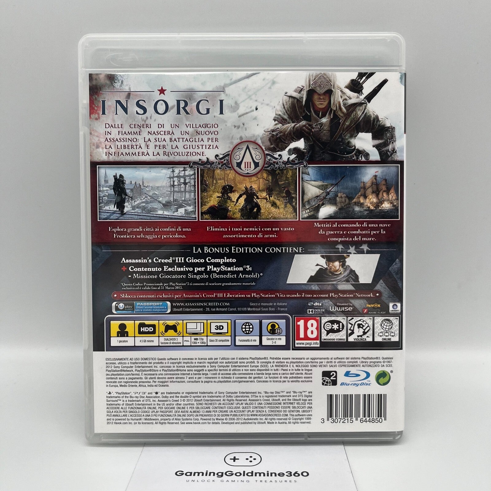 Assassin's Creed PS3 Bundle (5 GIOCHI) Completi PAL Ubisoft Sony PlayStation 3