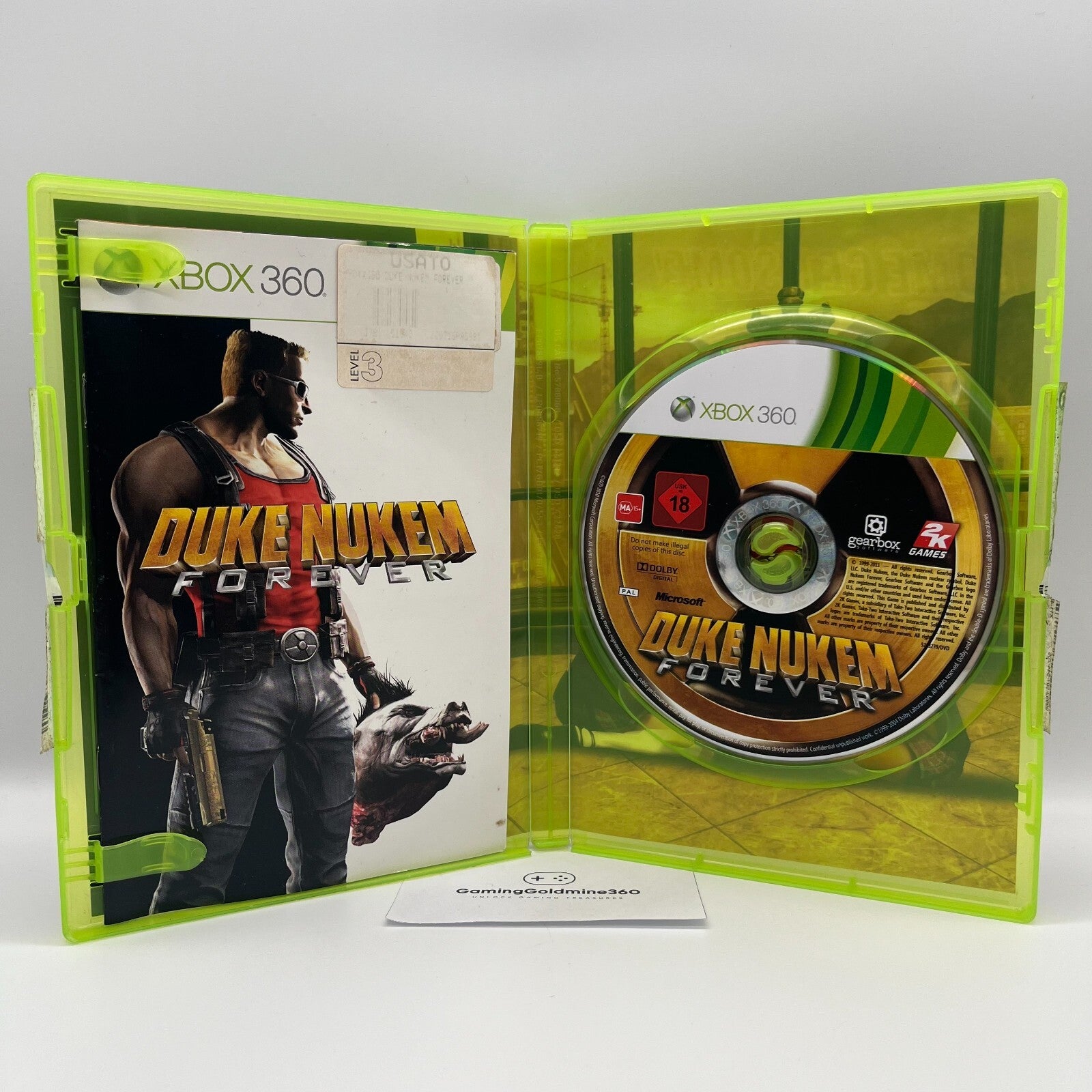 Duke Nukem Forever Xbox 360 Completo con Manuale PAL 2K GearBox Microsoft OTTIMO