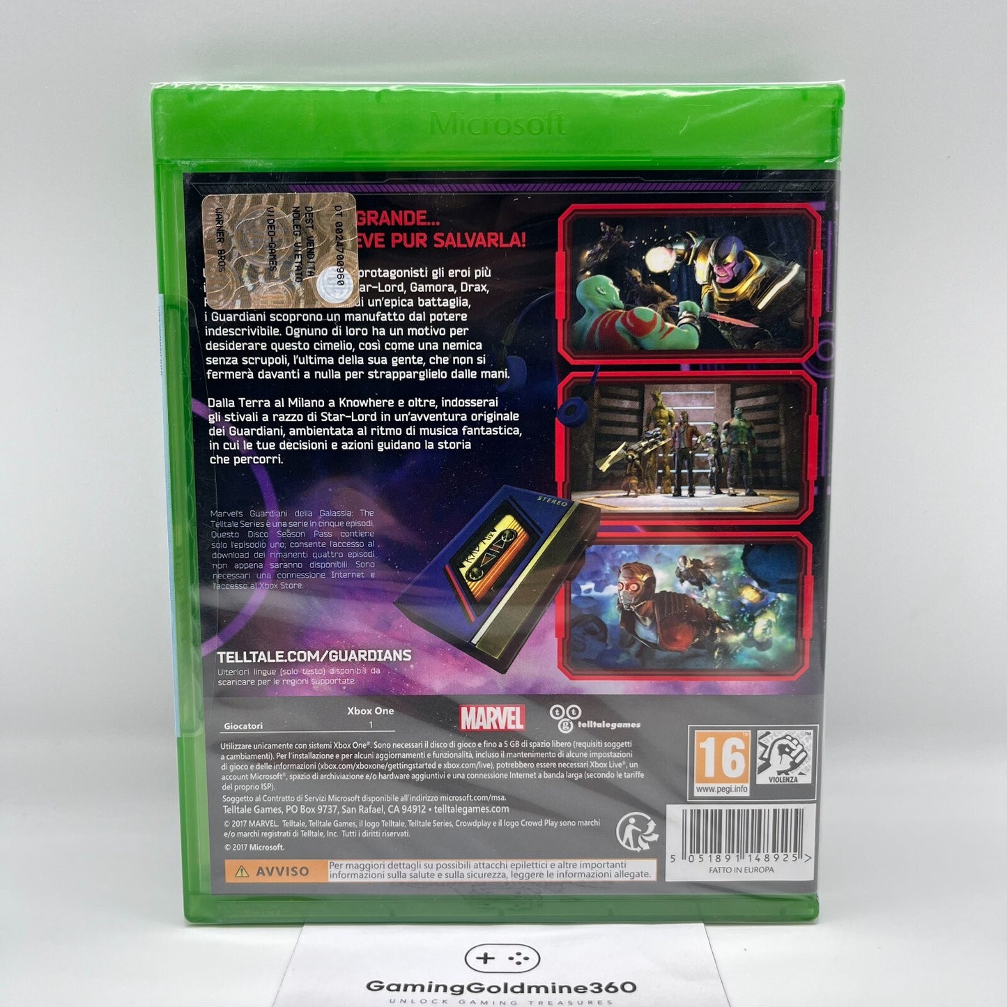 Guardiani Della Galassia The Telltale Series Xbox One S X ITALIANO Marvel NUOVO