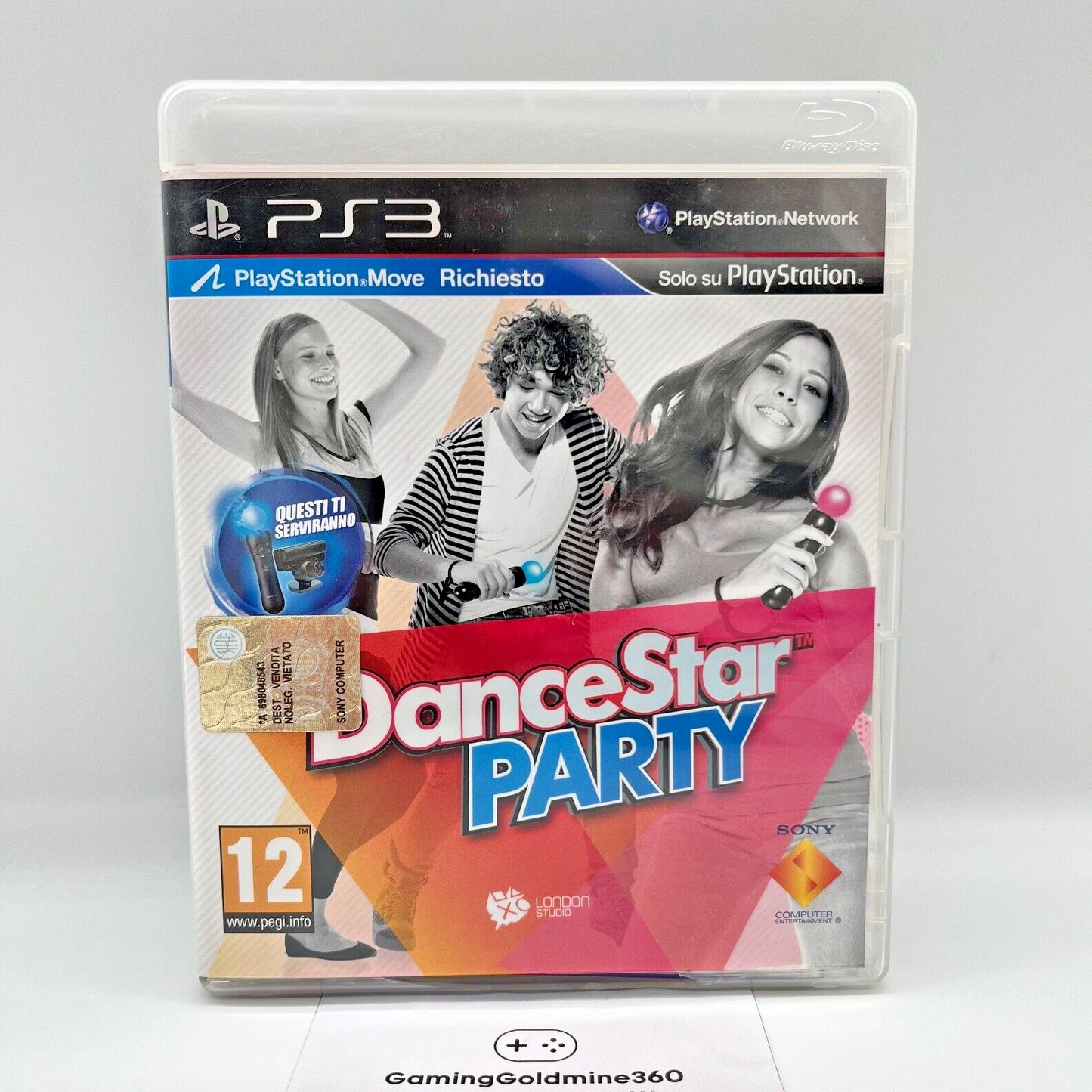 DanceStar Party PS3 Italiano Completo con Manuale PAL Sony Playstation 3 PS Move