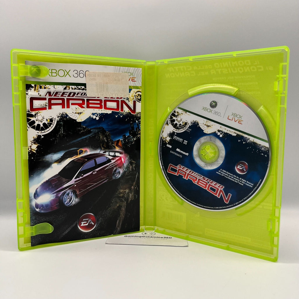 Need for Speed CARBON Xbox 360 Italiano Completo con Manuale PAL EA Microsoft
