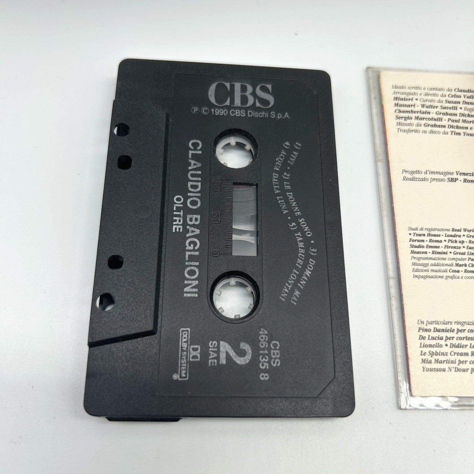Claudio Baglioni Lotto 2 Musicassette MC Oltre CBS 1990 e RCA Anni 70 Testate