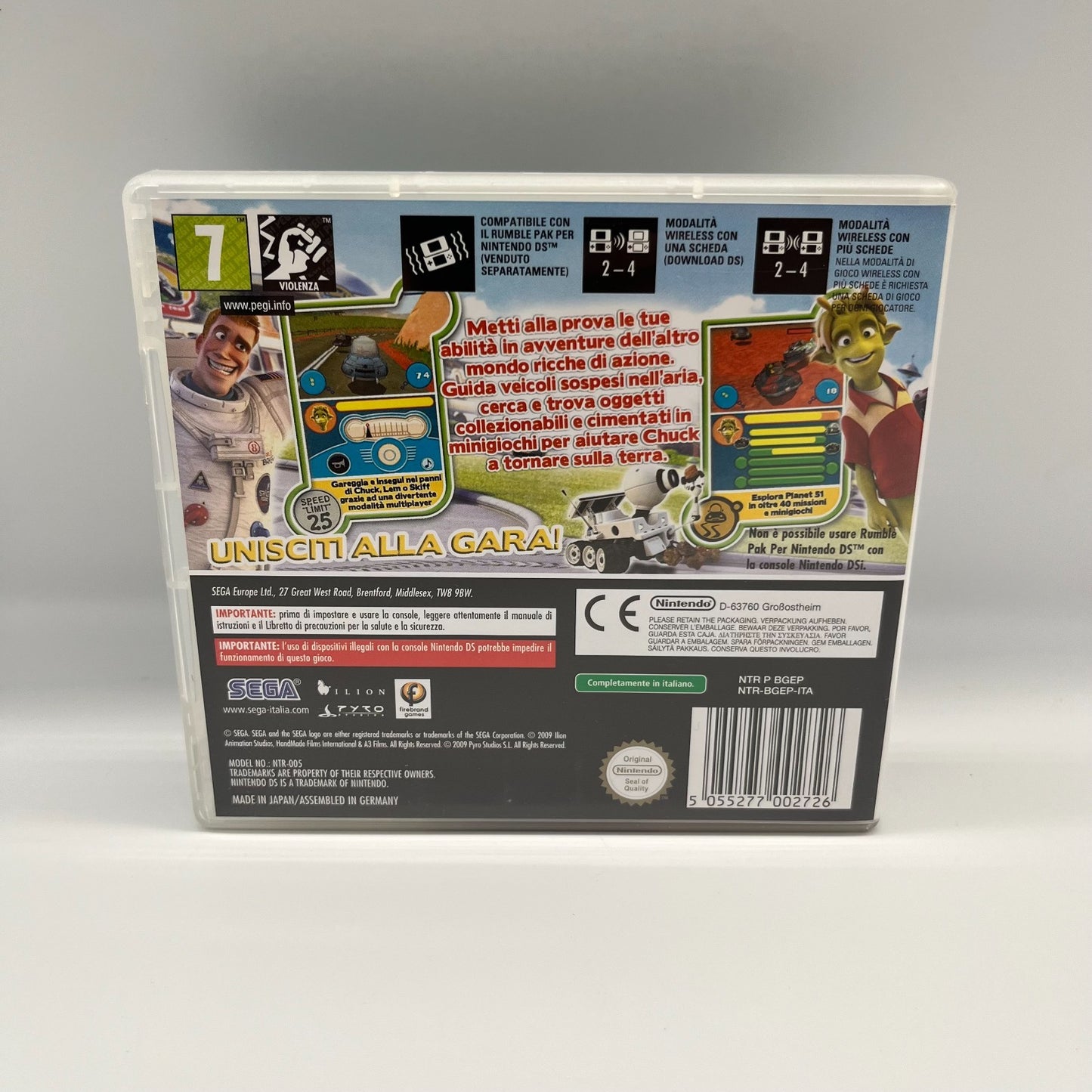 Planet 51 Il Videogioco Nintendo DS ITA Completo con Manuale Sega Italiano