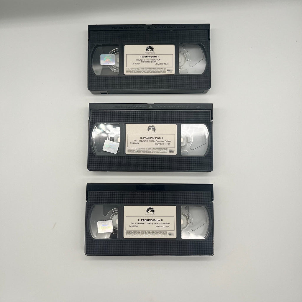 Il Padrino Trilogia VHS Box Set 🎬 25° Anniversario Ita Paramount Coppola Raro