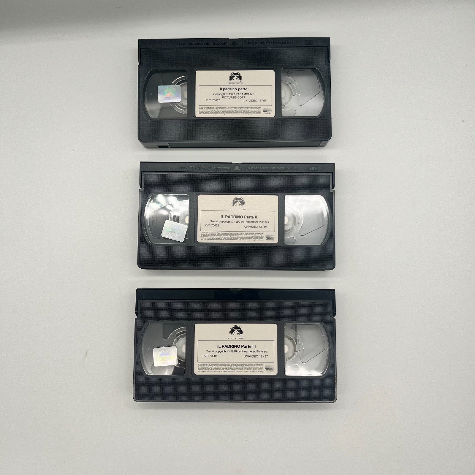 Il Padrino Trilogia VHS Box Set 🎬 25° Anniversario Ita Paramount Coppola Raro