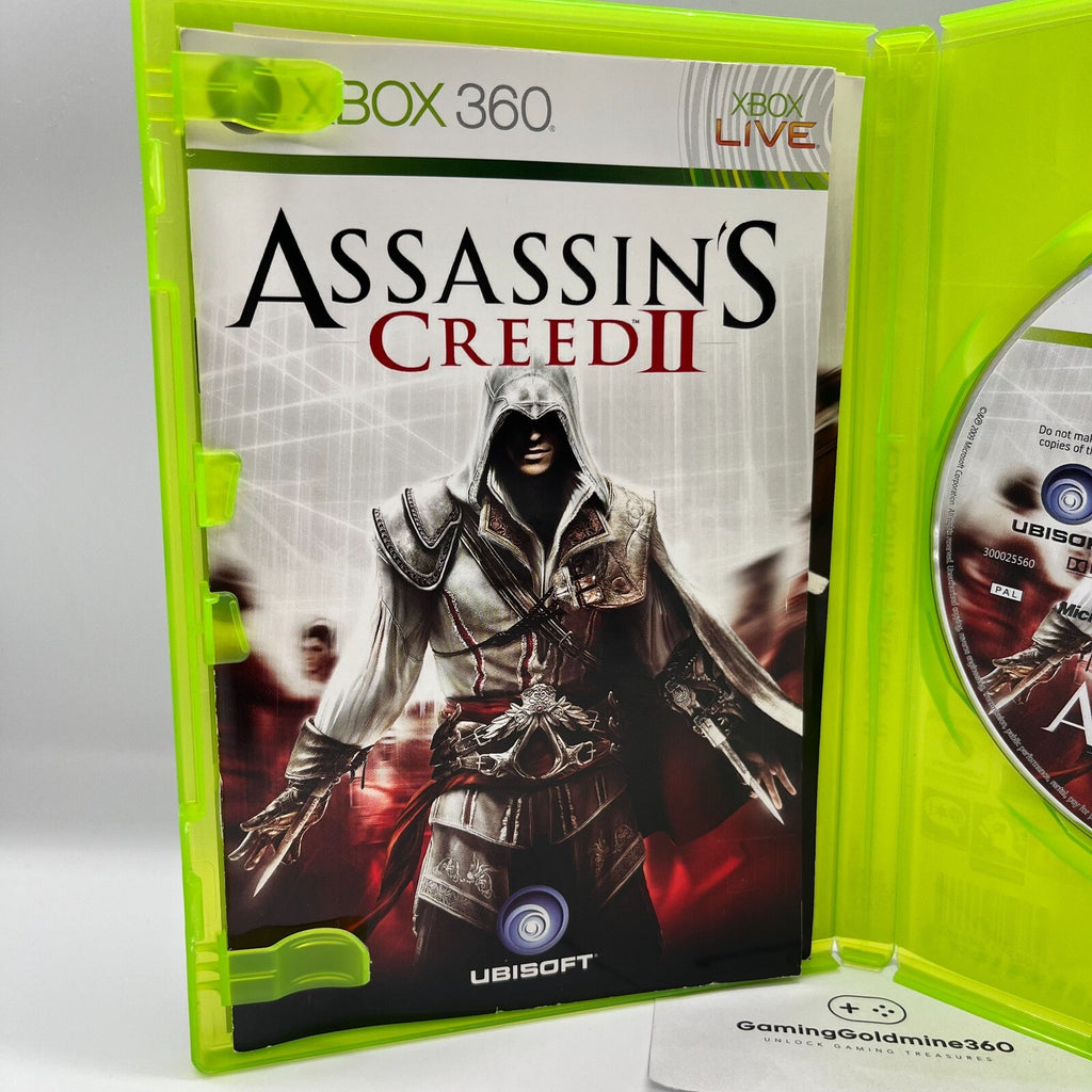 Assassin's Creed + II + Revelations Xbox 360 ITALIANO Completo Manuale COME NUOV