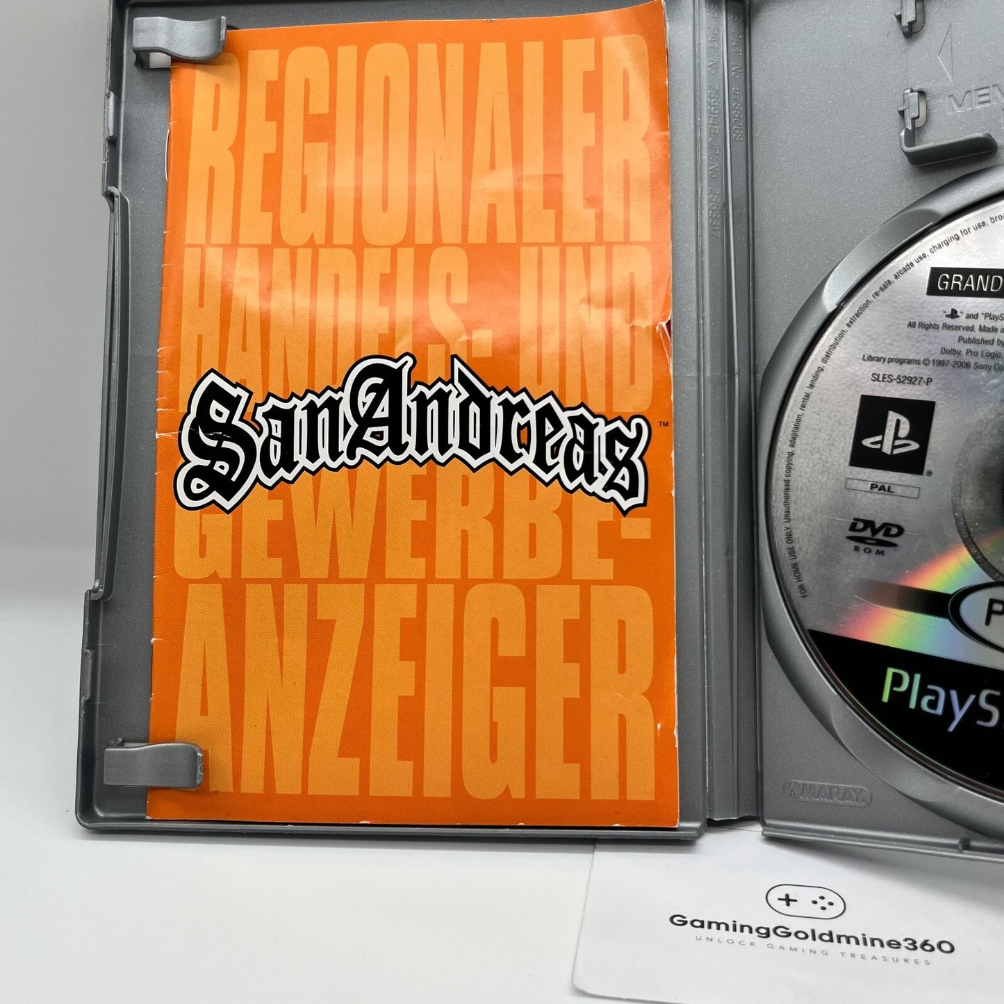 GTA San Andreas PS2 Grand Theft Auto PlayStation 2 Completo PAL Multilingua