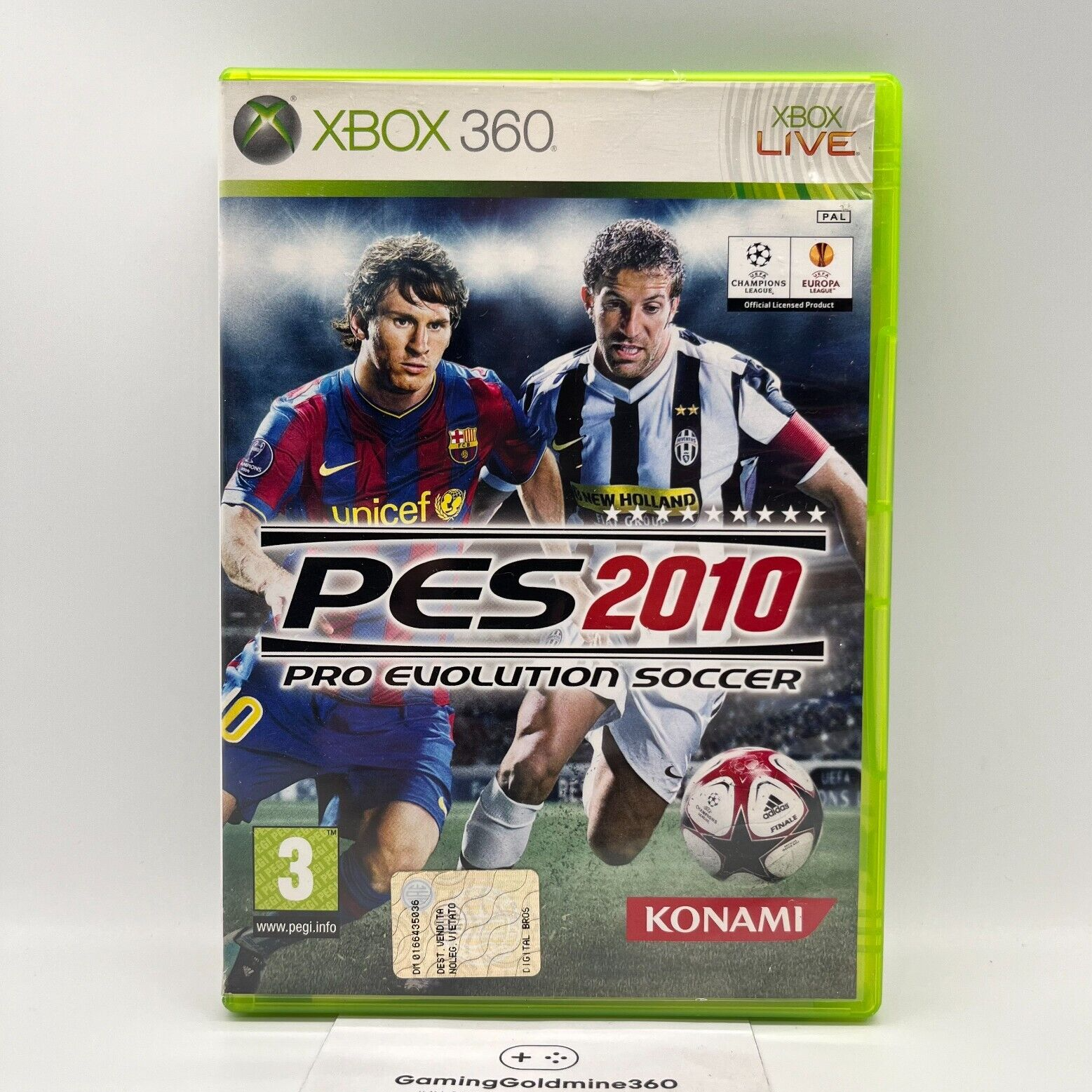 PES 2010 Xbox 360 Italiano Completo Manuale Pro Evolution Soccer Gioco Calcio