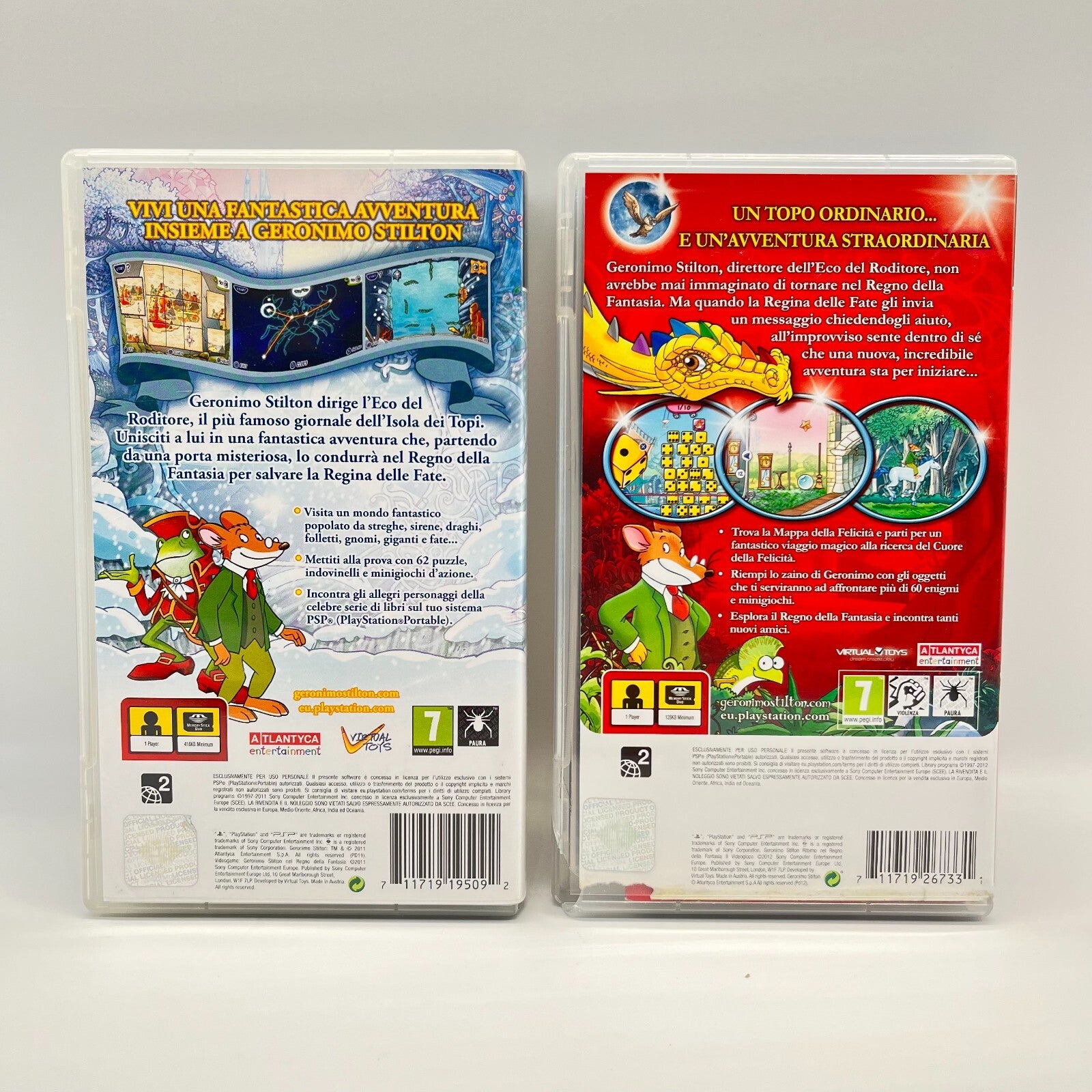 GERONIMO STILTON nel Regno della Fantasia + il Ritorno PSP Completo PlayStation