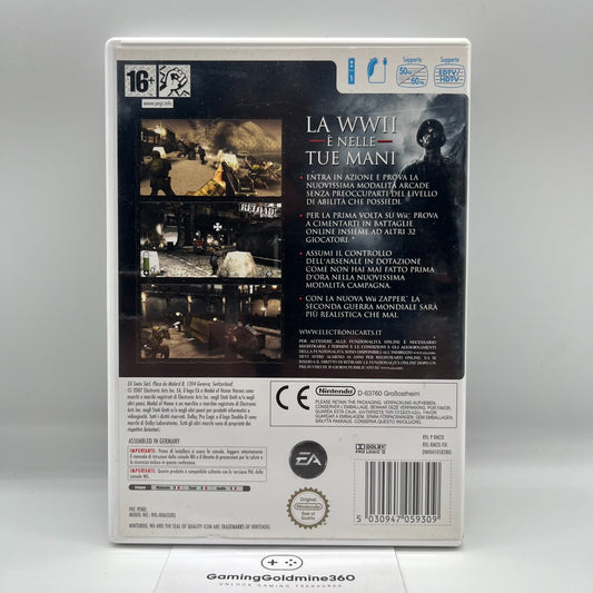 Medal of Honor: Heroes 2 Nintendo Wii Italiano Completo EA Guerra Sparatutto TOP