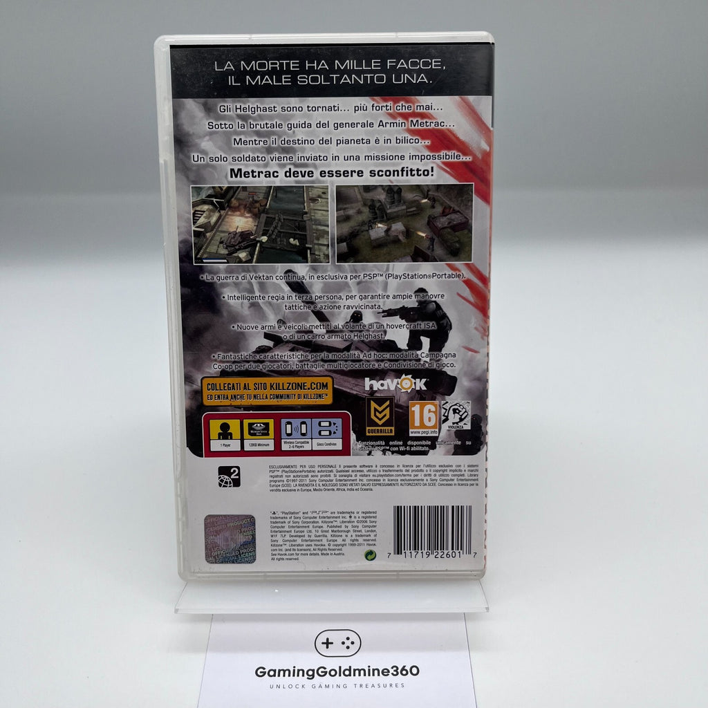 Killzone Liberation Essentials PSP PAL Italiano senza manuale OTTIME CONDIZIONI 