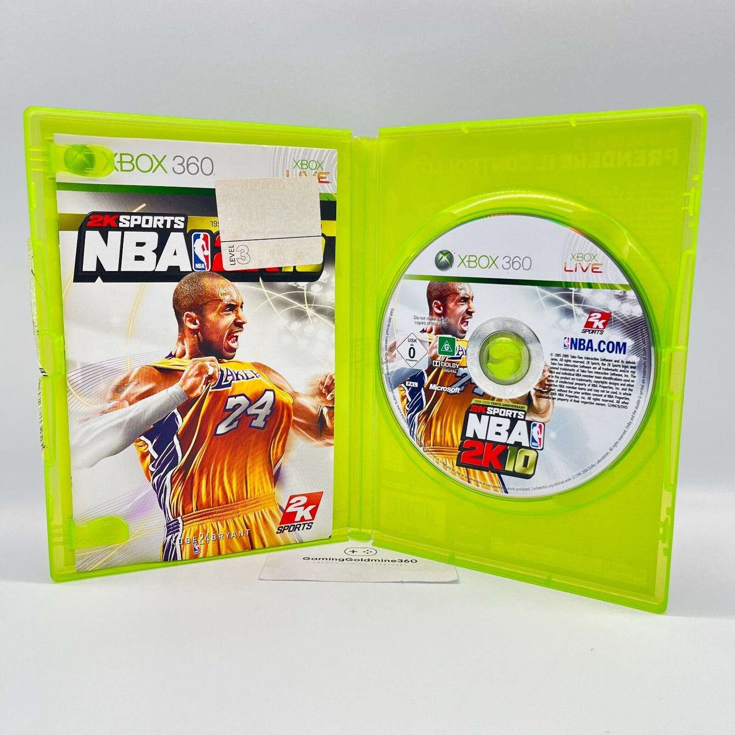 NBA 2K10 (2010) Xbox 360 Italiano Completo con Manuale PAL Microsoft Kobe Bryant
