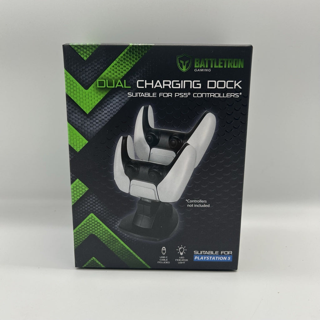 Base Ricarica Doppia Battletron per 2 Controller PS5 DualSense Dock Nuova