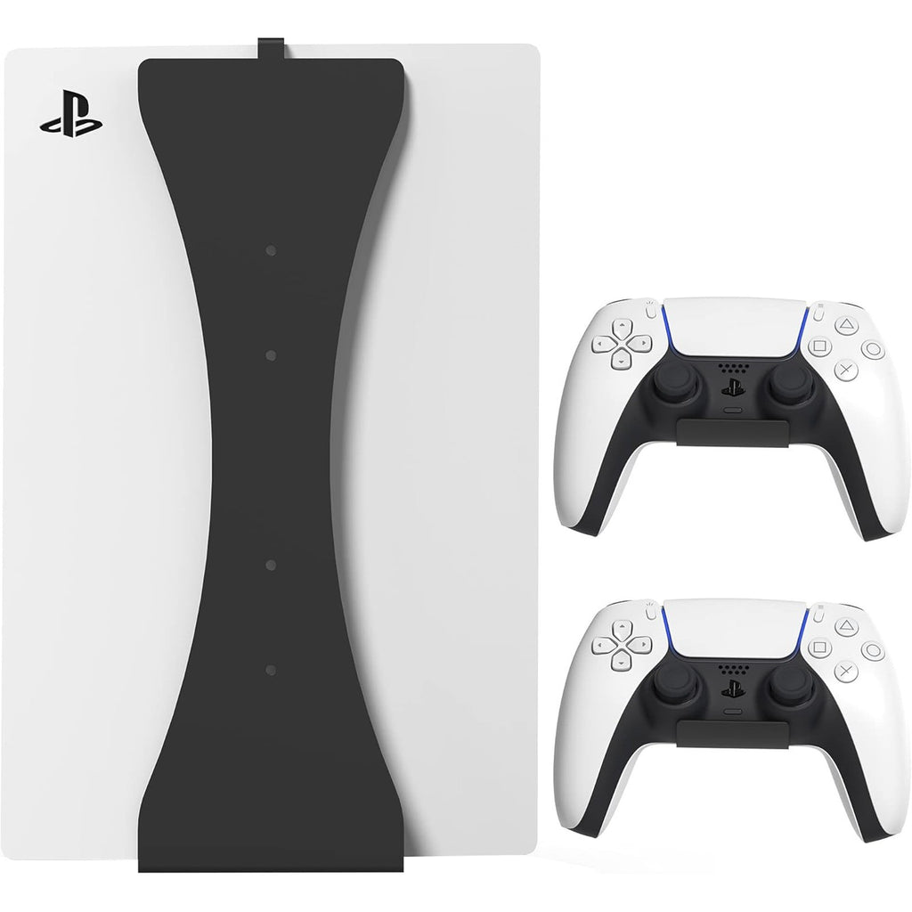 HumanCentric – supporto da parete per PS5 (modello originale) con 2 porta-controller (Nuovo)