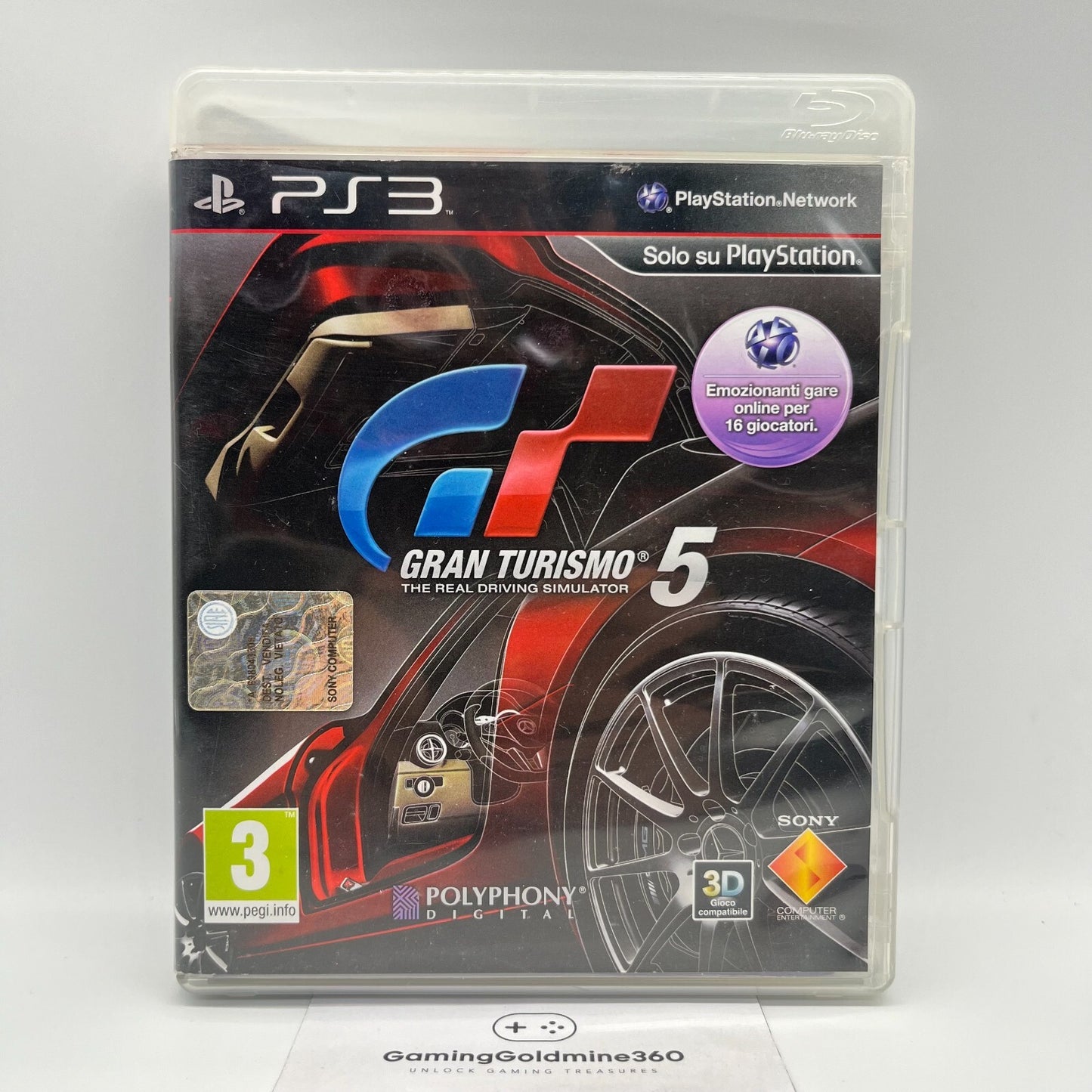 Gran Turismo 5 PS3 Italiano Completo con Manuale PAL Sony PlayStation 3 OTTIMO