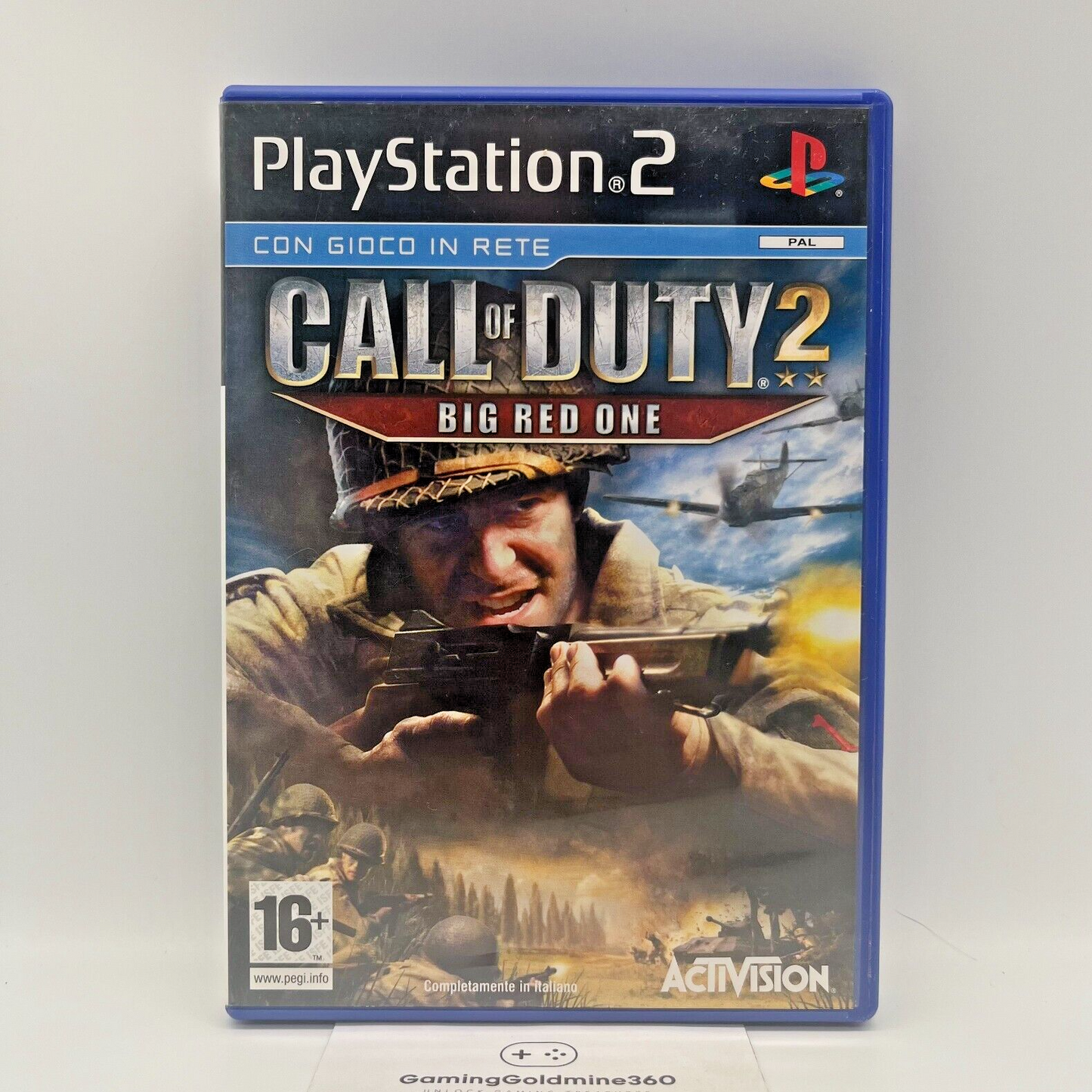 Call of Duty 2 II Big Red One PS2 Italiano Completo Manuale Sony PlayStation 2